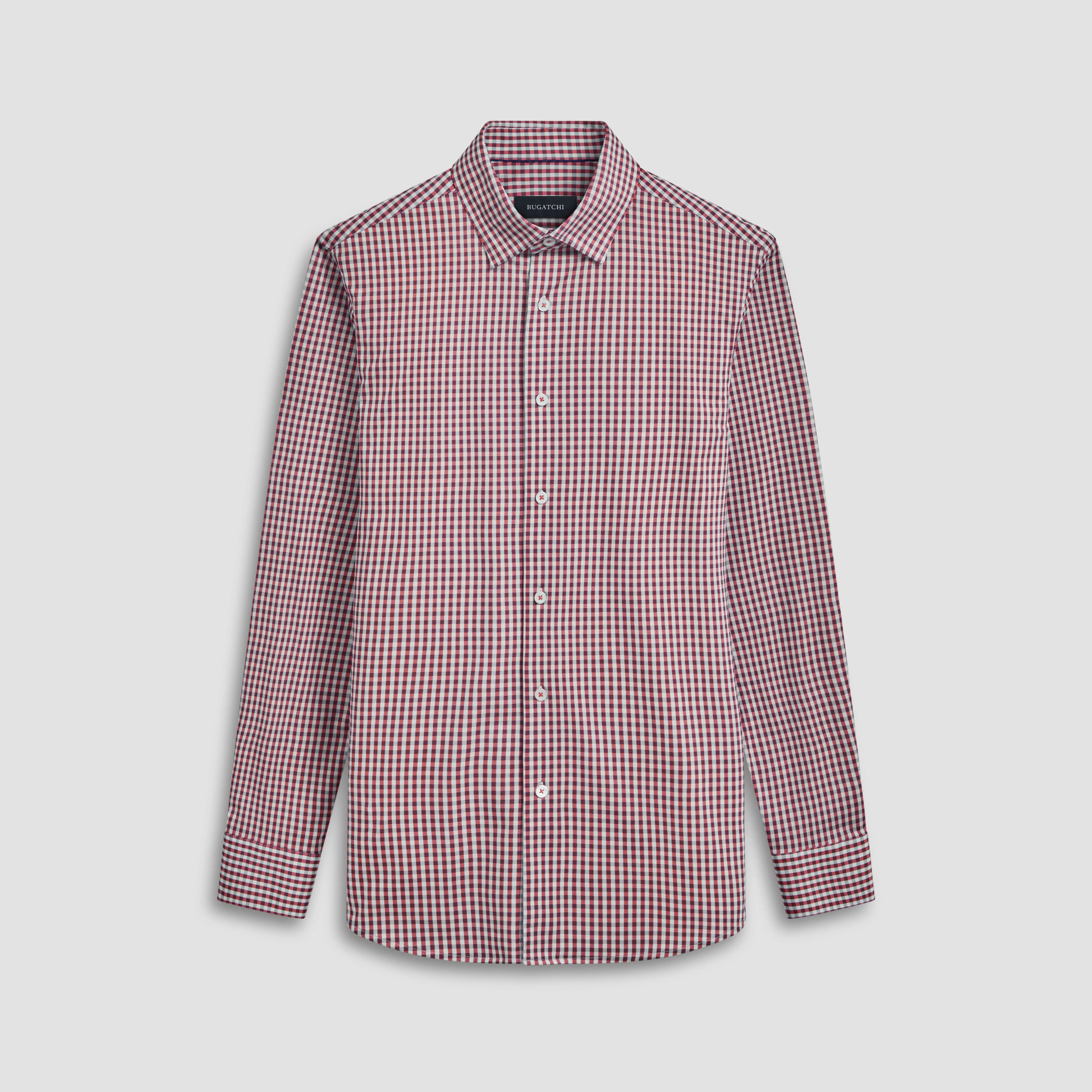 Jules Gingham Check OoohCotton Shirt sold by Bugatchi