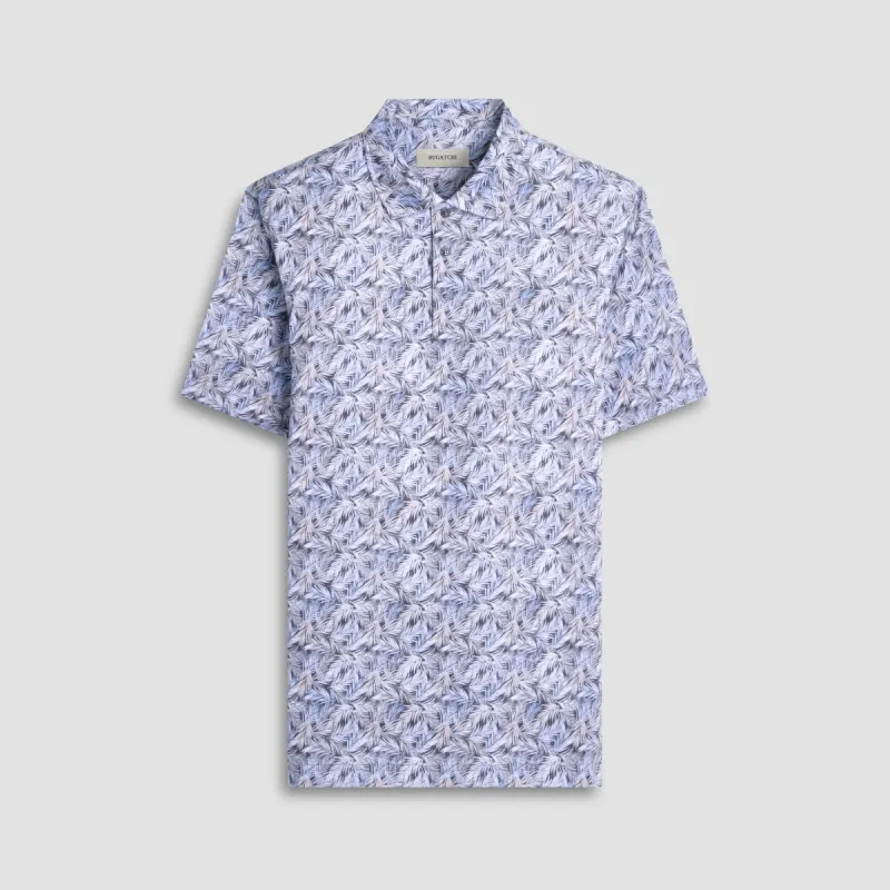 Victor Leaf Print OoohCotton Polo sold by Bugatchi