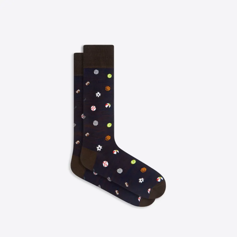 Ball Games Mid-Calf Socks sold by Bugatchi