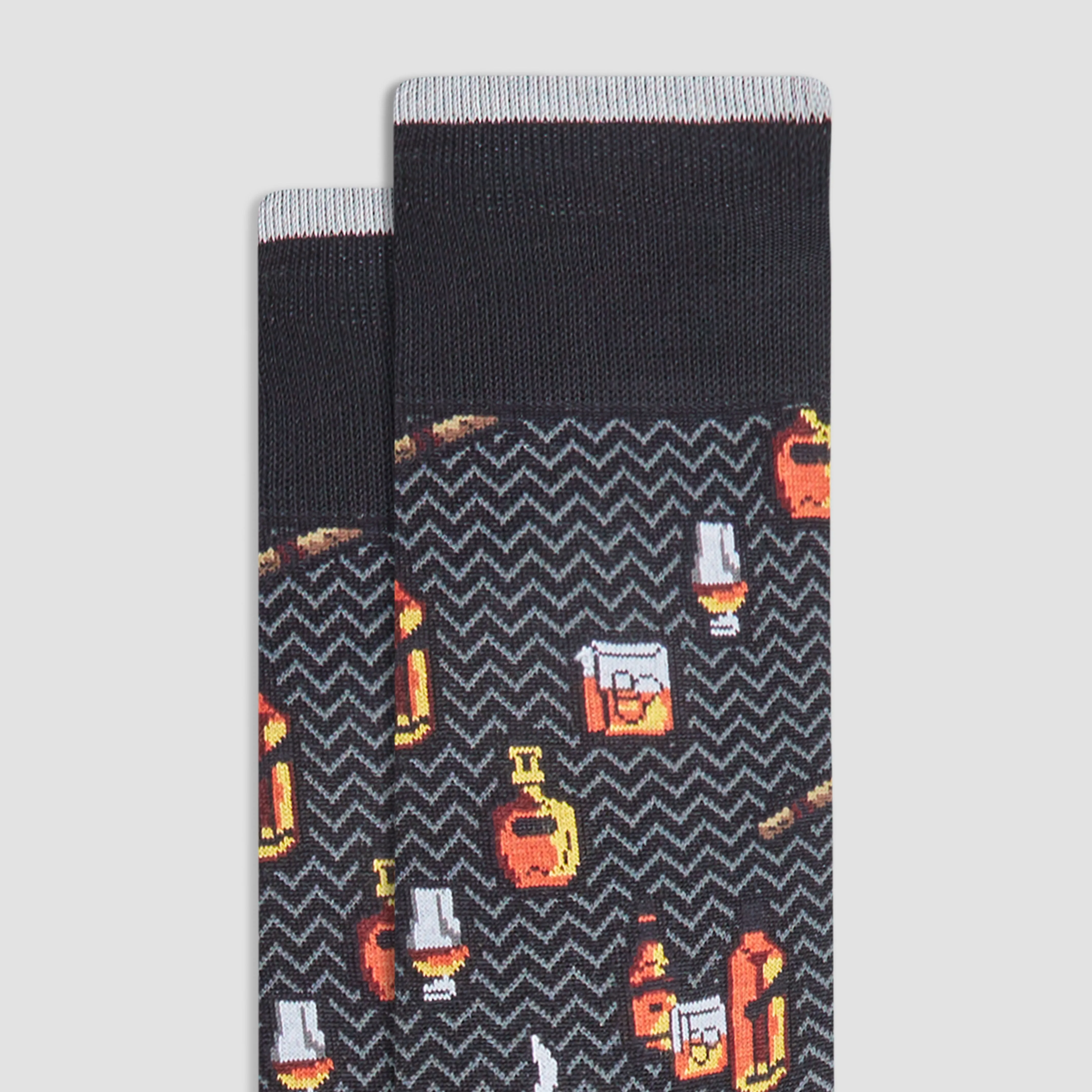 Cigars and Spirits Mid-Calf Socks sold by Bugatchi product image thumbnail 2