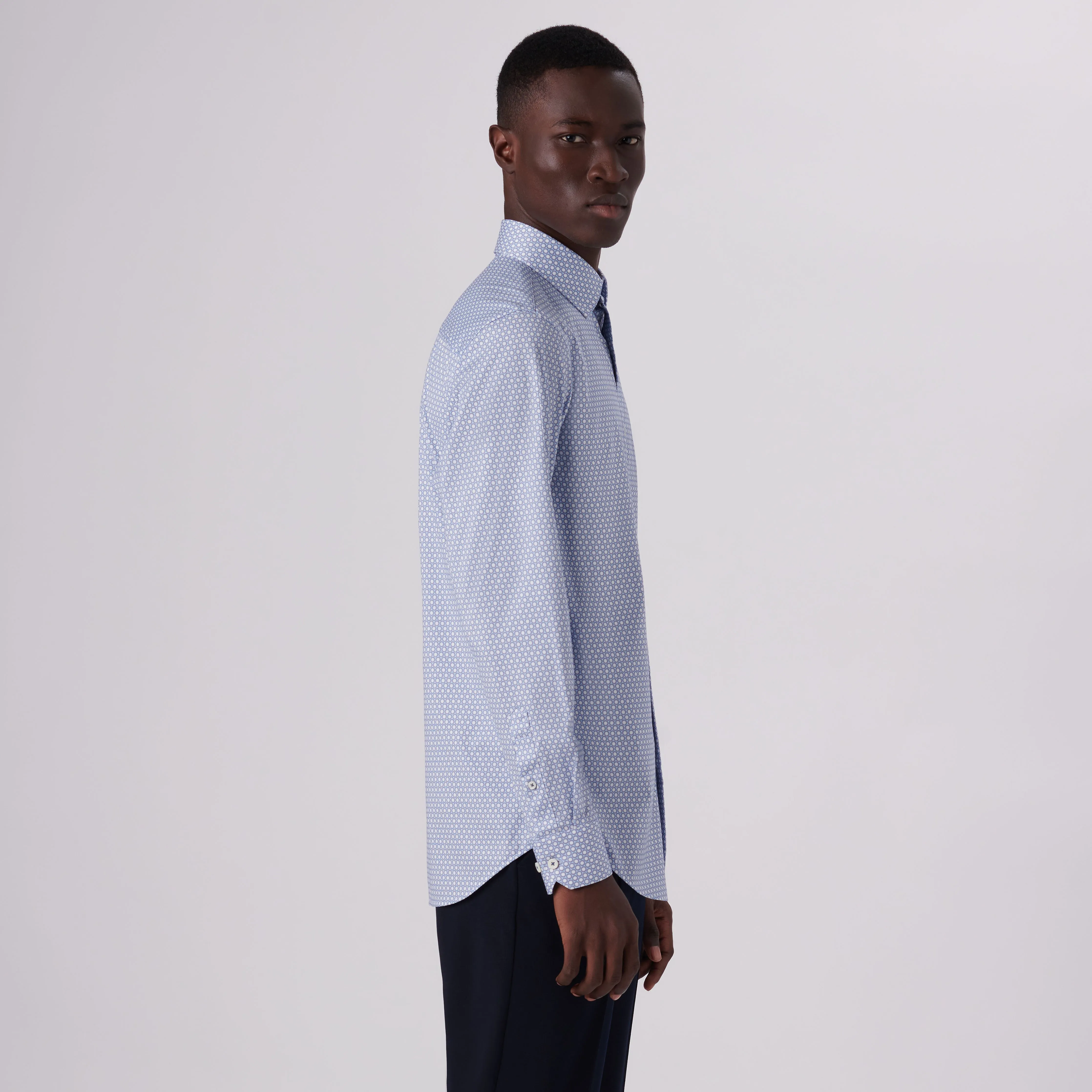 James Mandala Print OoohCotton Shirt sold by Bugatchi product image thumbnail 3