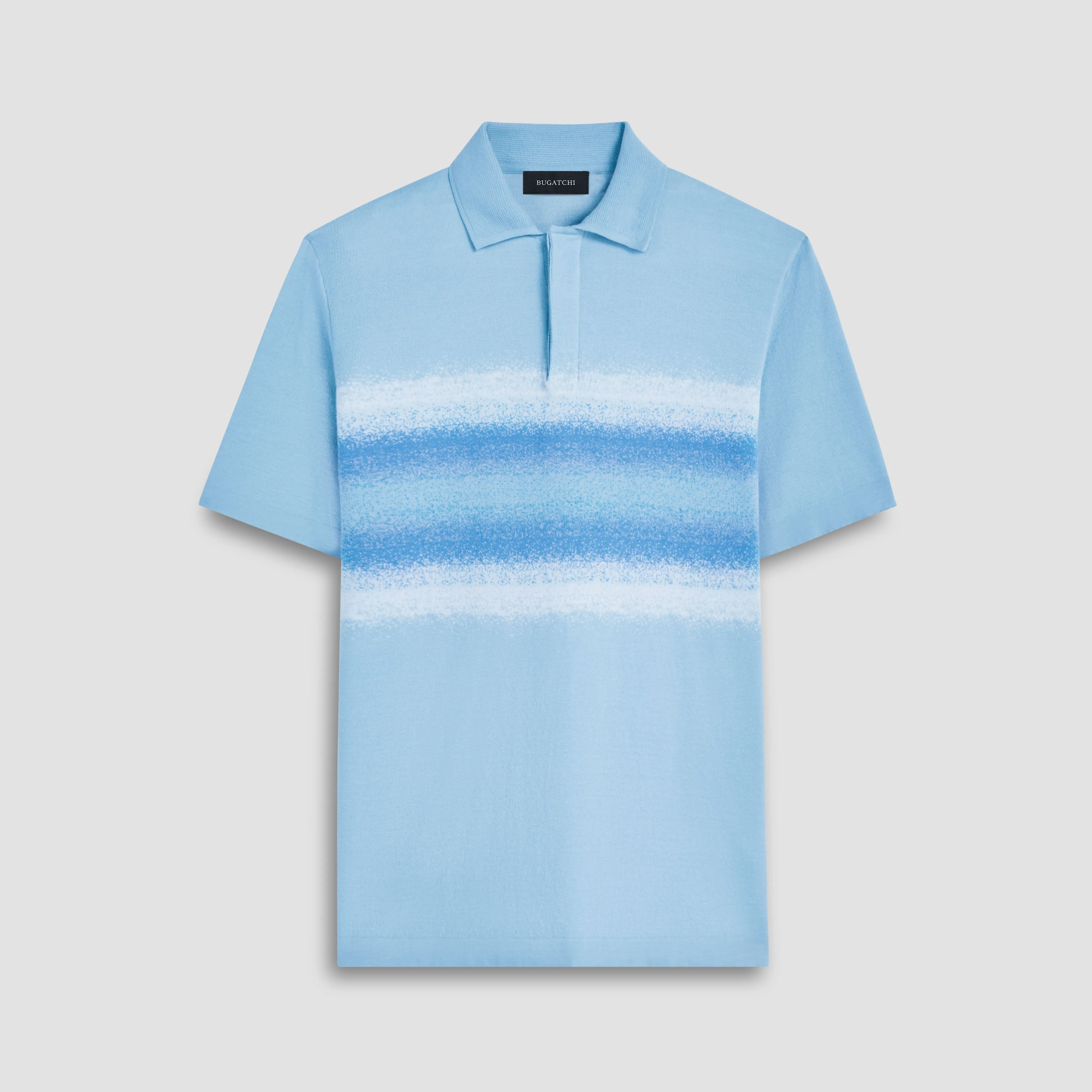 Ombre Stripe Short Sleeve Polo Sweater sold by Bugatchi
