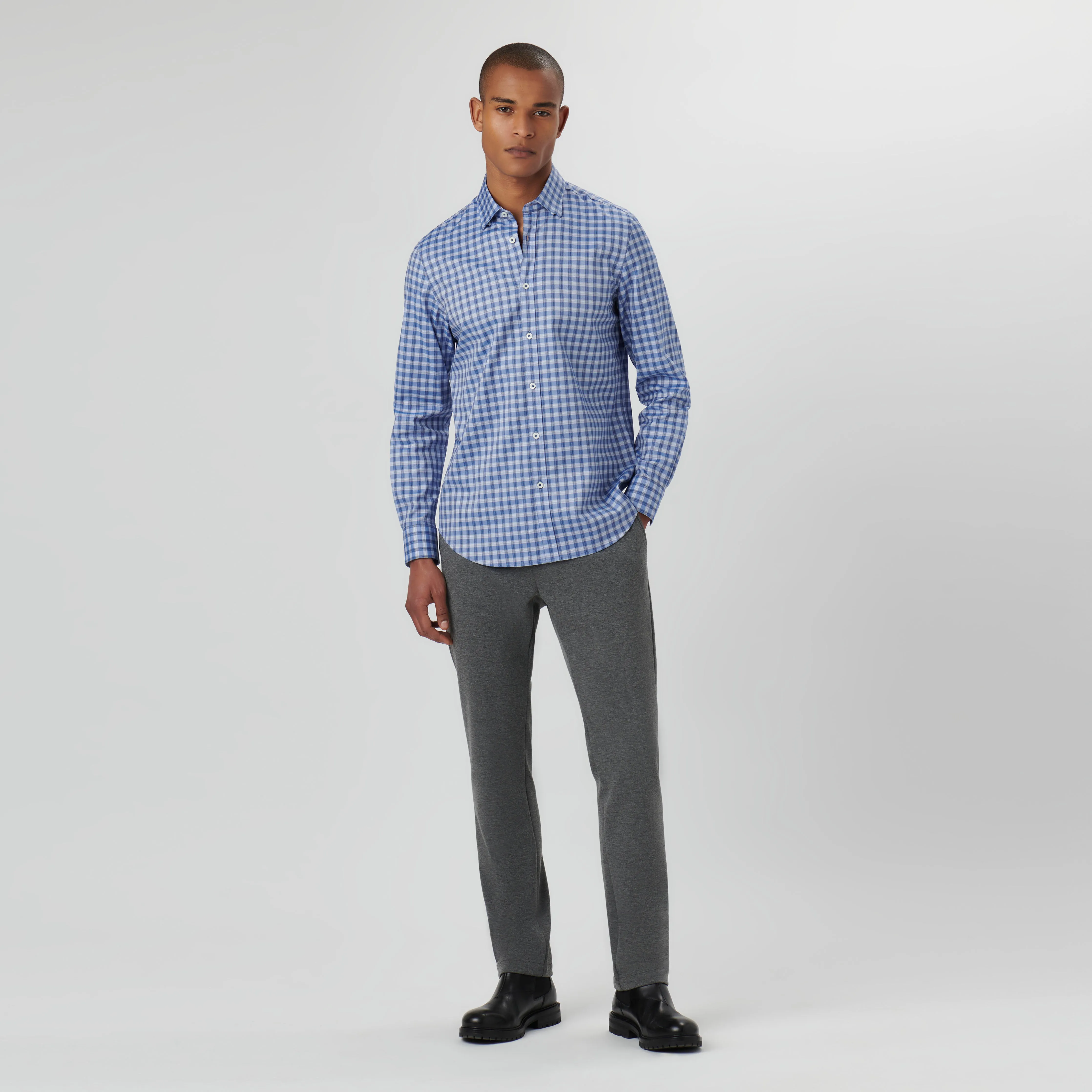 Karl Checkered Shirt sold by Bugatchi product image thumbnail 5