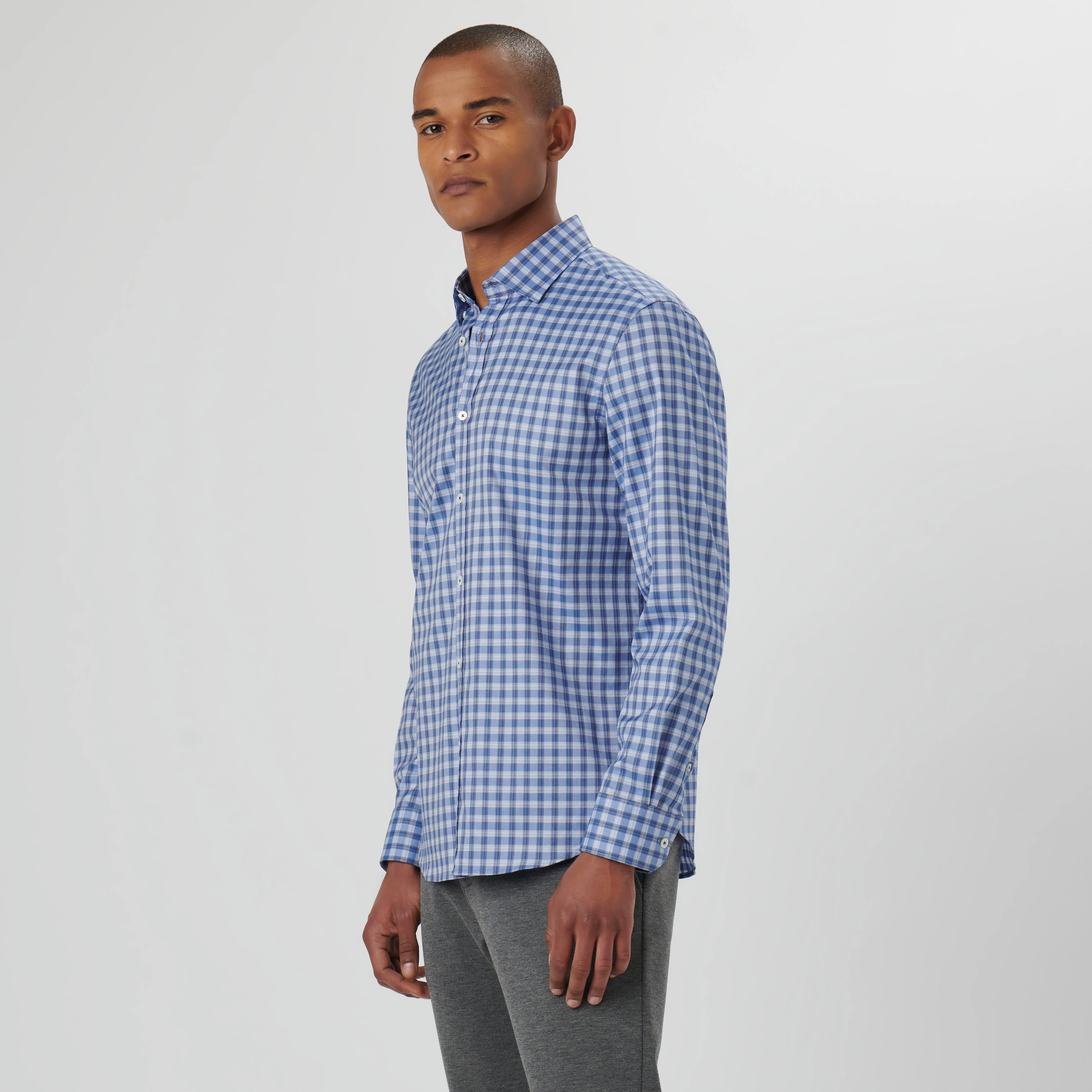 Karl Checkered Shirt sold by Bugatchi product image thumbnail 3