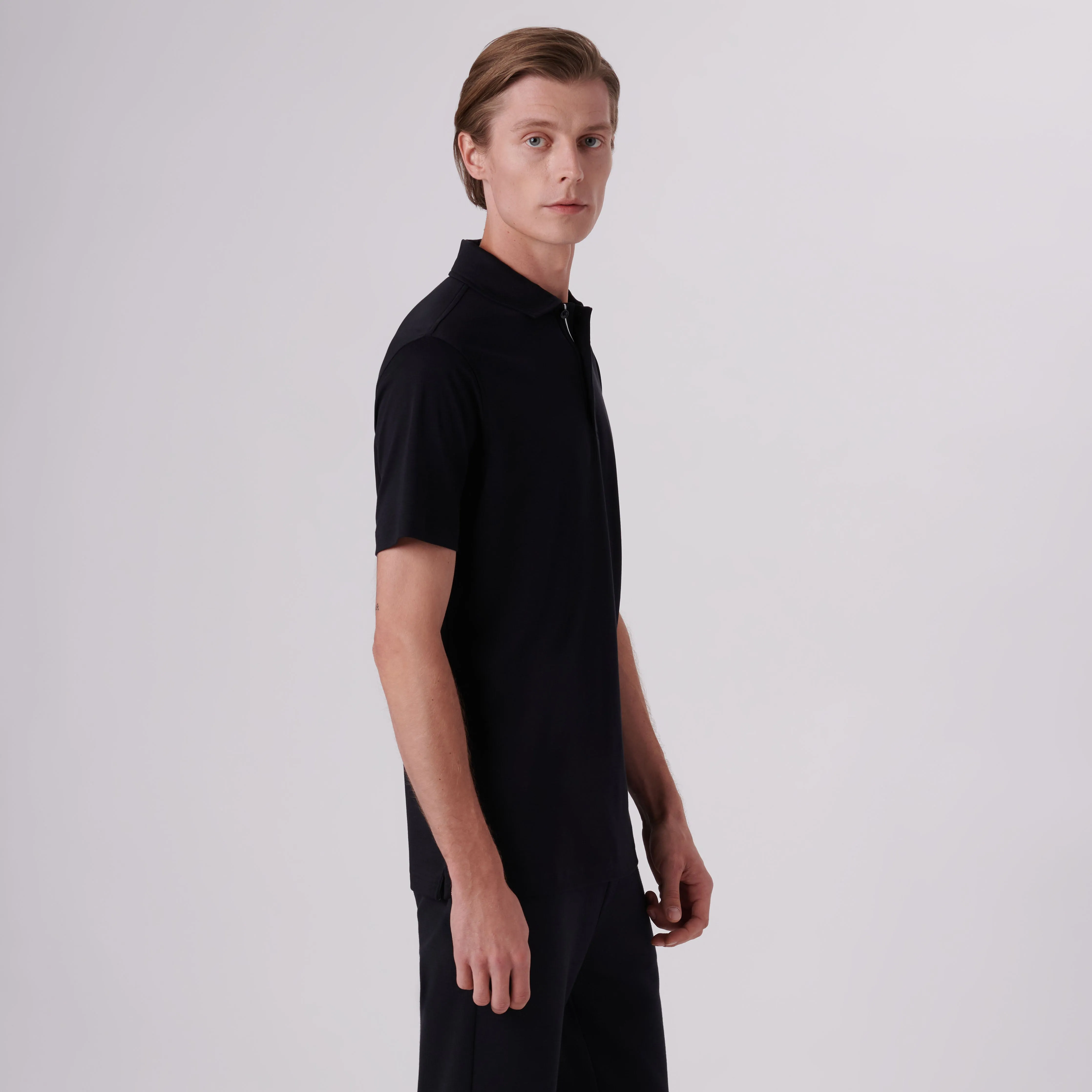 Hendrix Solid Polo Shirt sold by Bugatchi product image thumbnail 3