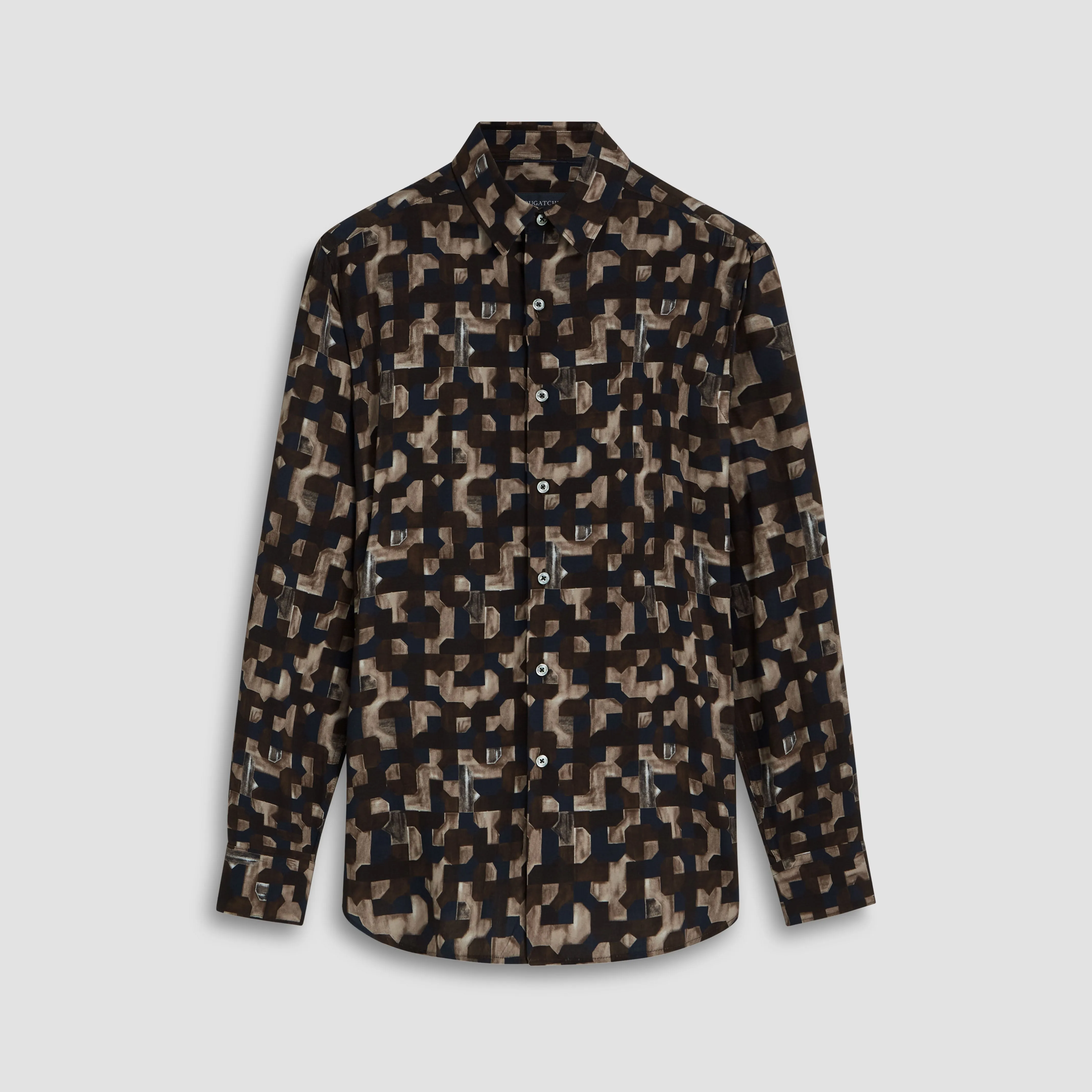 Julian EcoVero Geometric Shirt sold by Bugatchi product image thumbnail 2