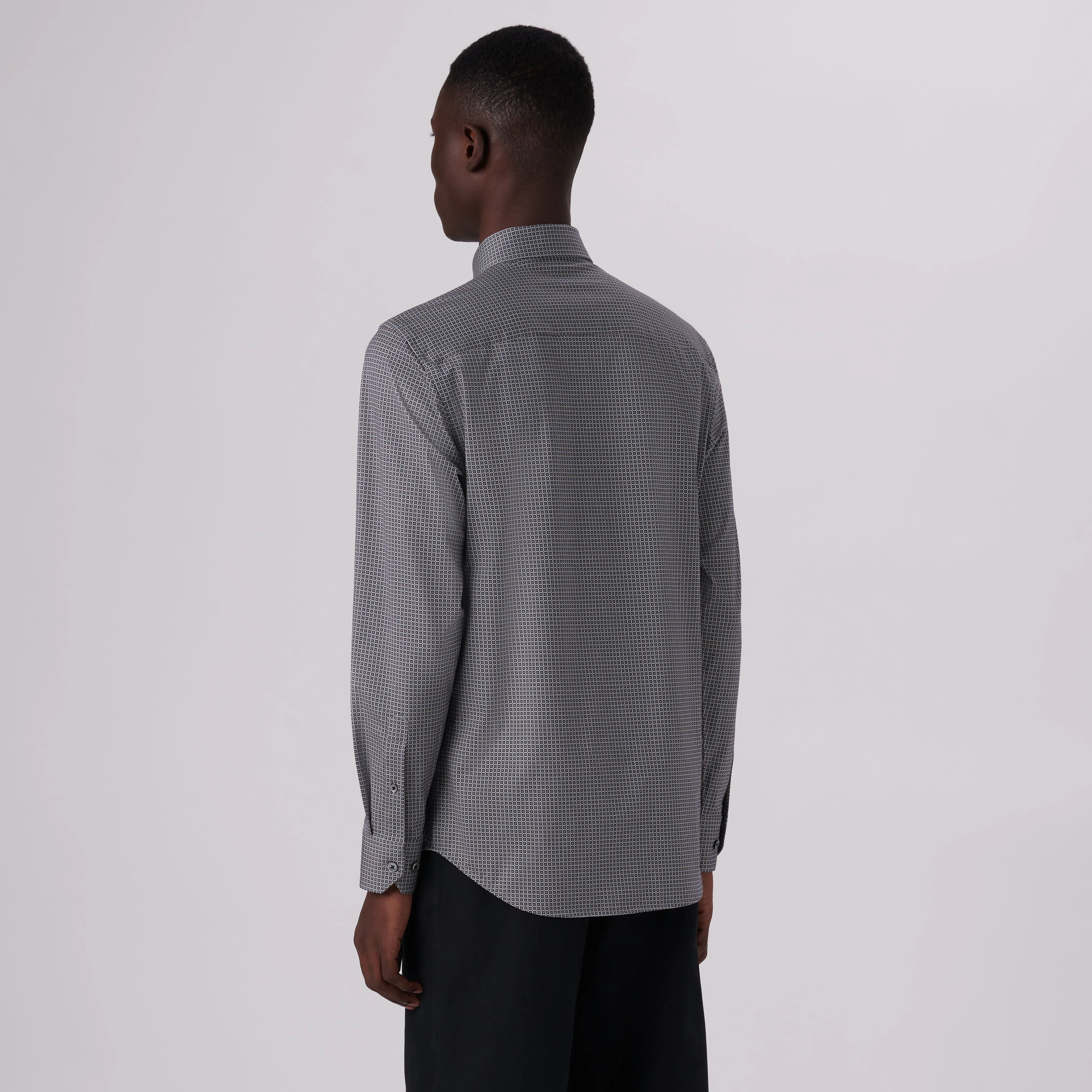 James Geometric Print OoohCotton Shirt sold by Bugatchi product image thumbnail 4