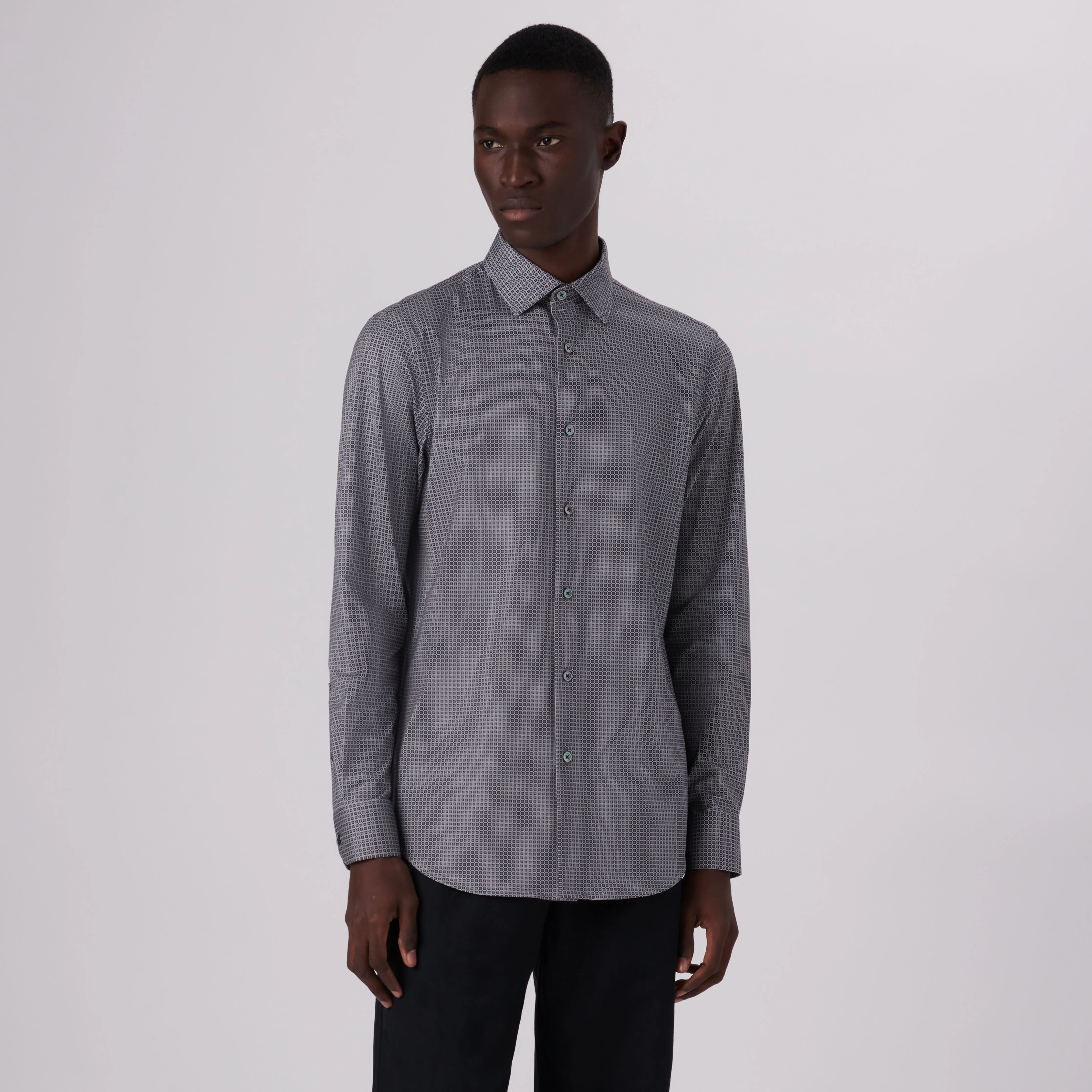 James Geometric Print OoohCotton Shirt sold by Bugatchi product image thumbnail 2