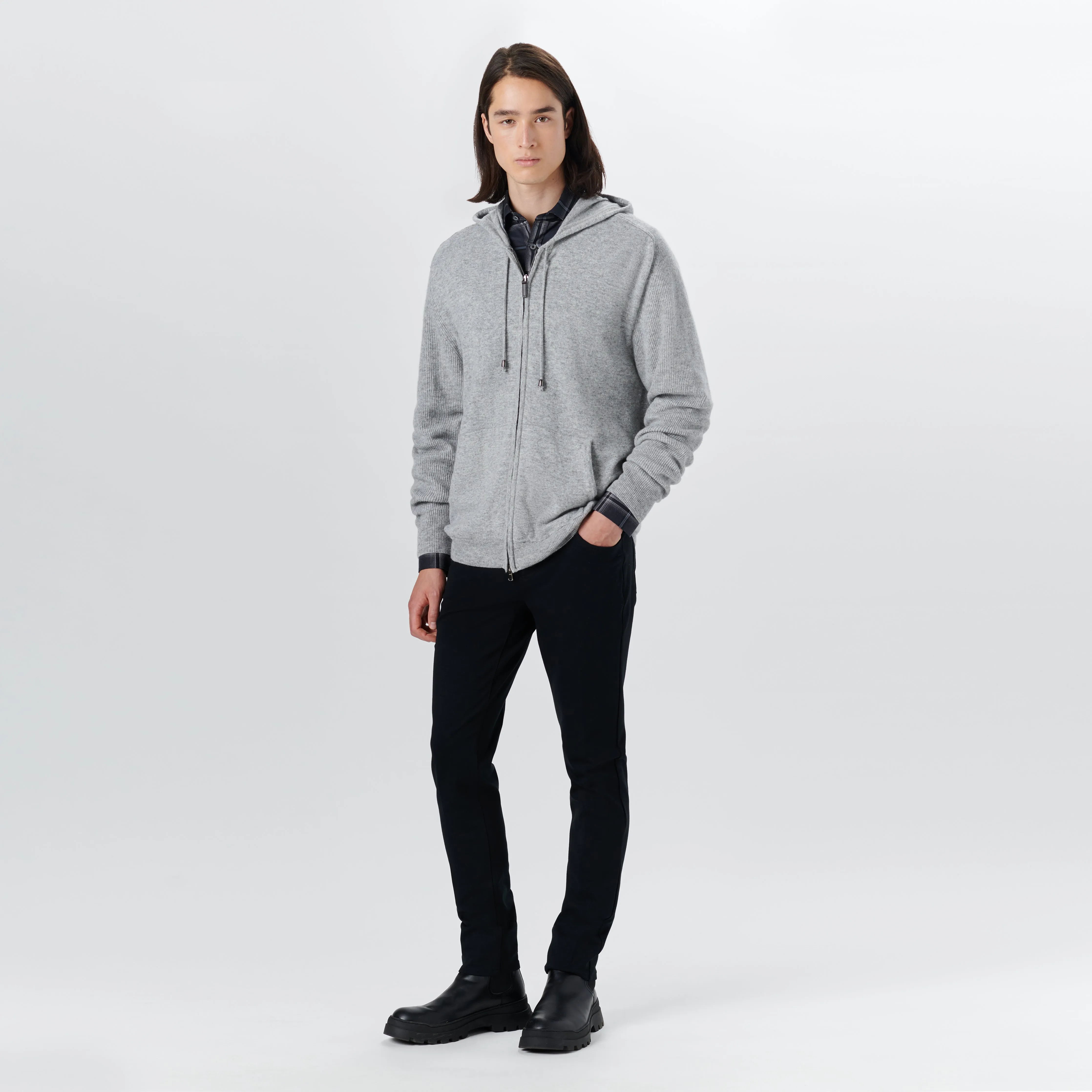 Full Zip Sweater With Hood sold by Bugatchi product image thumbnail 5