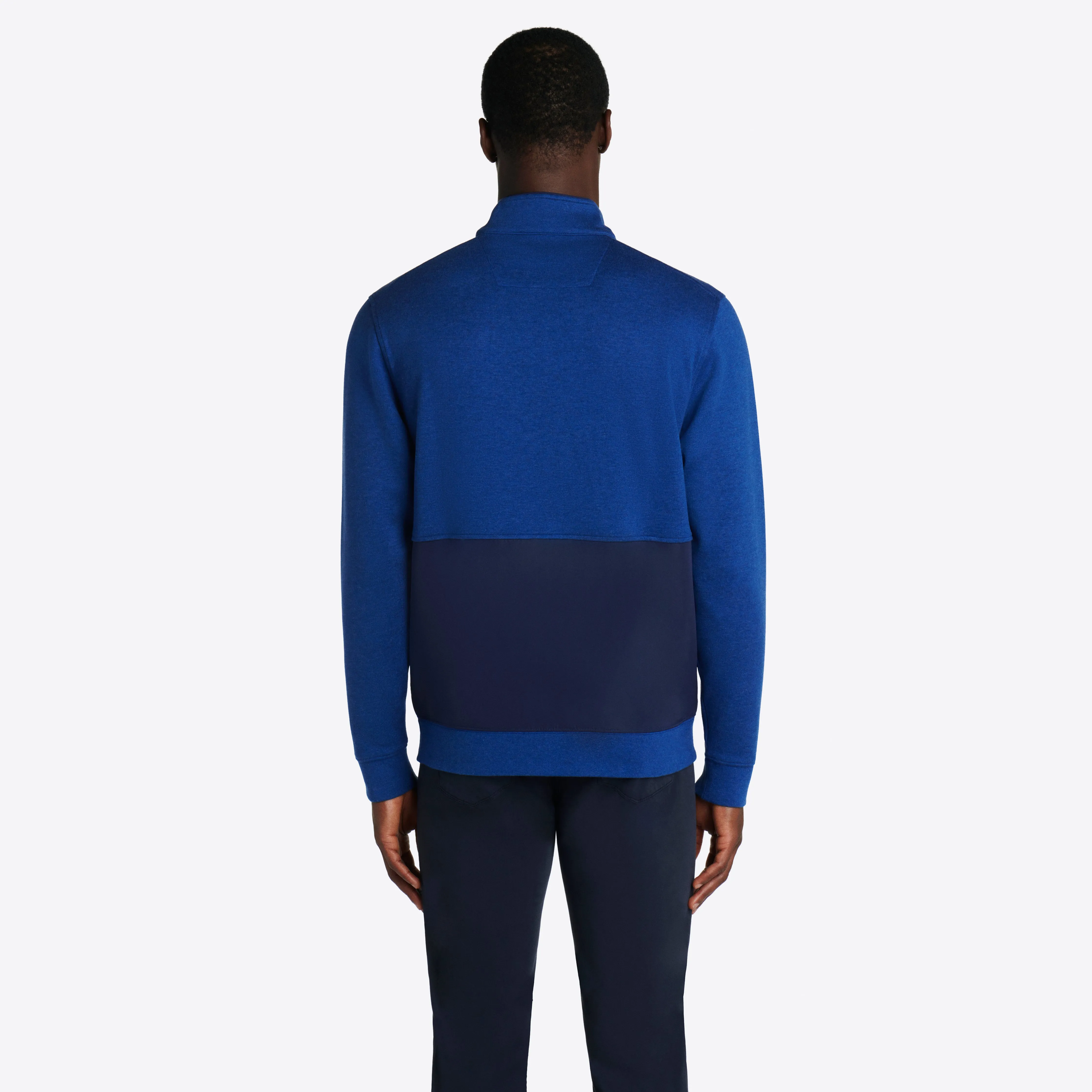 Heather Quarter Zip Mock Neck Pullover sold by Bugatchi product image thumbnail 5