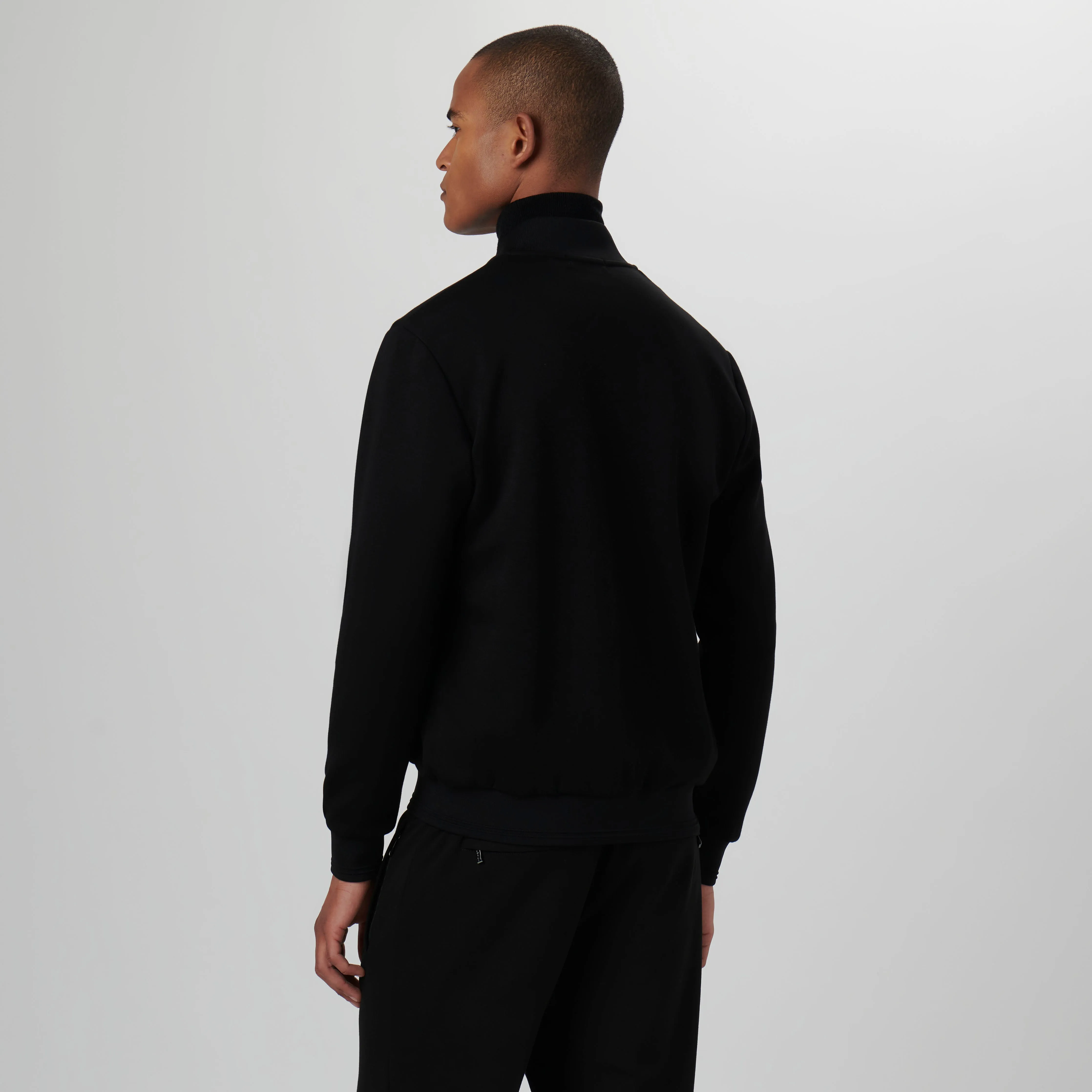 Soft Touch Knit Bomber Jacket sold by Bugatchi product image thumbnail 4