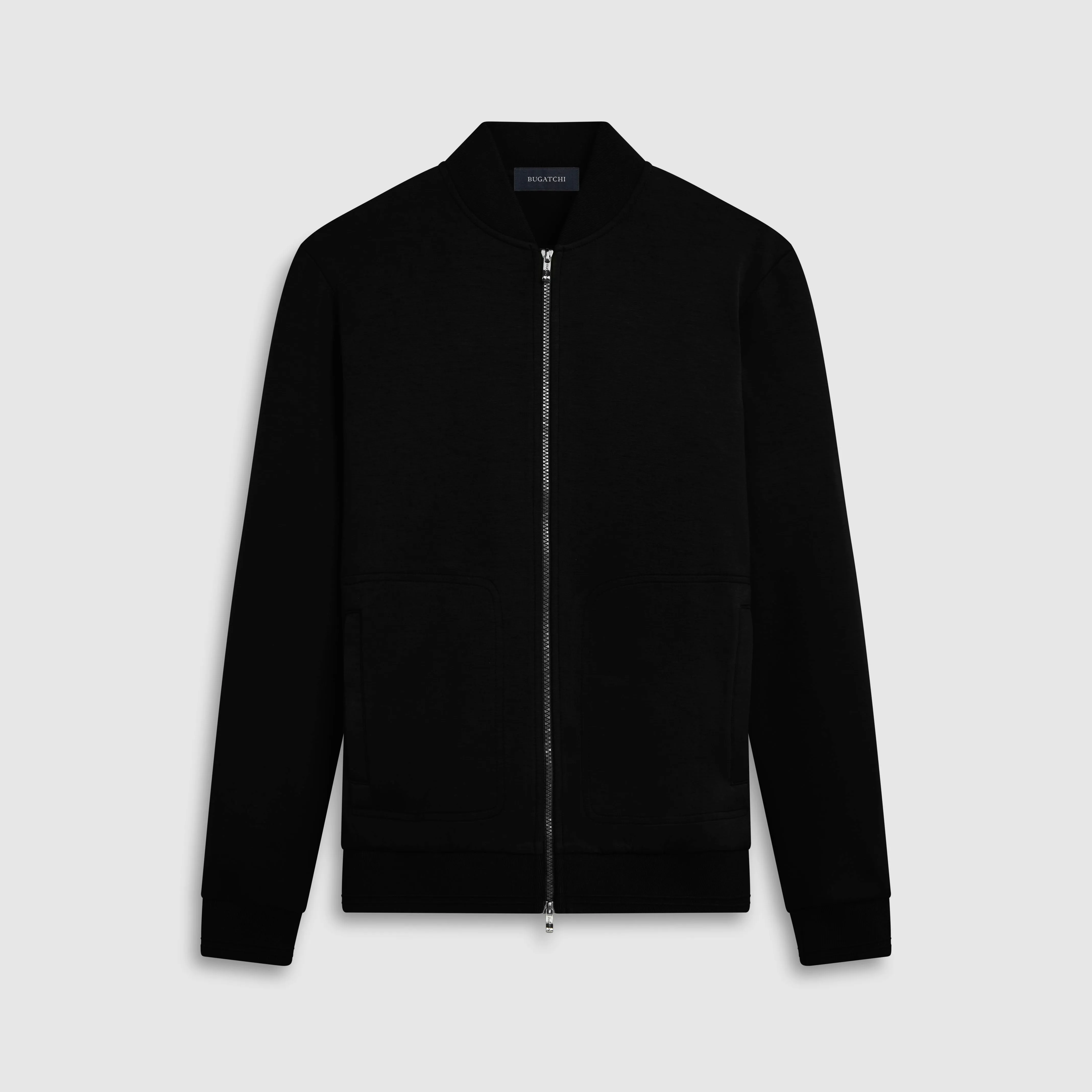 Soft Touch Knit Bomber Jacket sold by Bugatchi
