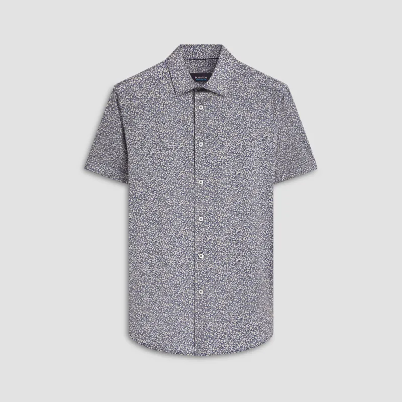 Miles Floral Print OoohCotton Short Sleeve Shirt sold by Bugatchi