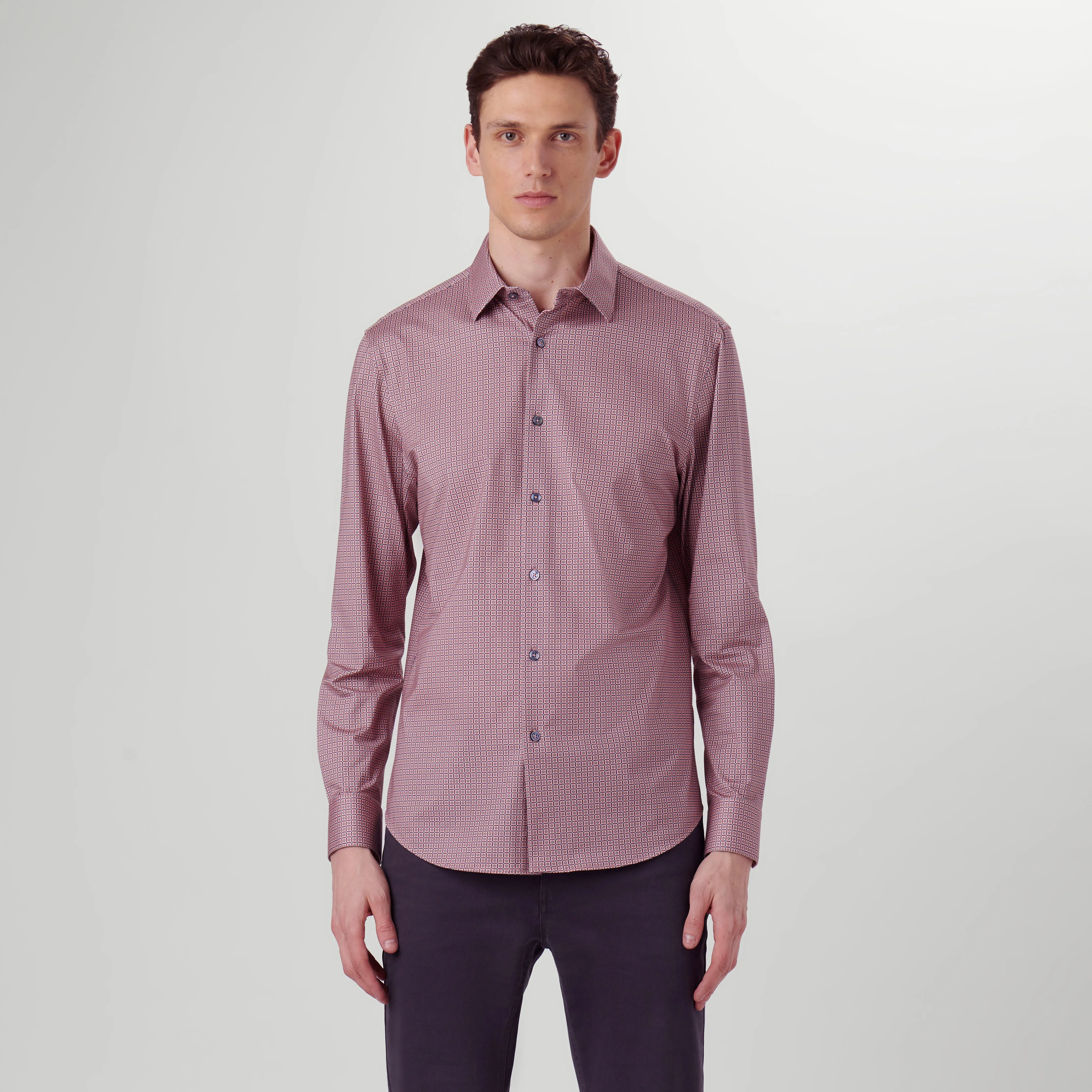 James Geometric OoohCotton Shirt sold by Bugatchi product image thumbnail 2