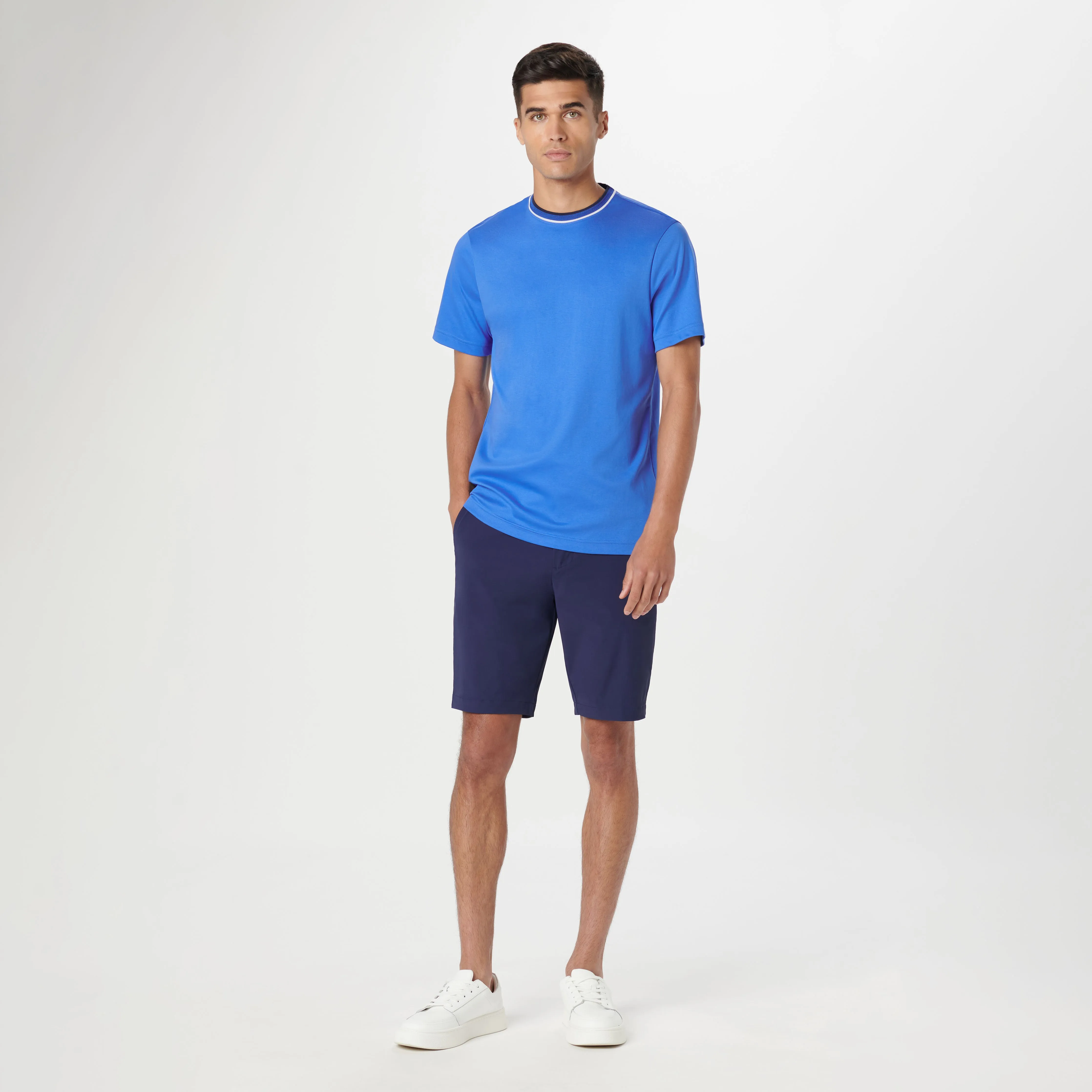 Crew Neck Pima T-Shirt sold by Bugatchi product image thumbnail 5