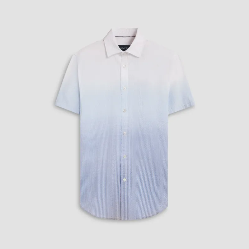 Orson Ombre Seersucker Short Sleeve Shirt sold by Bugatchi