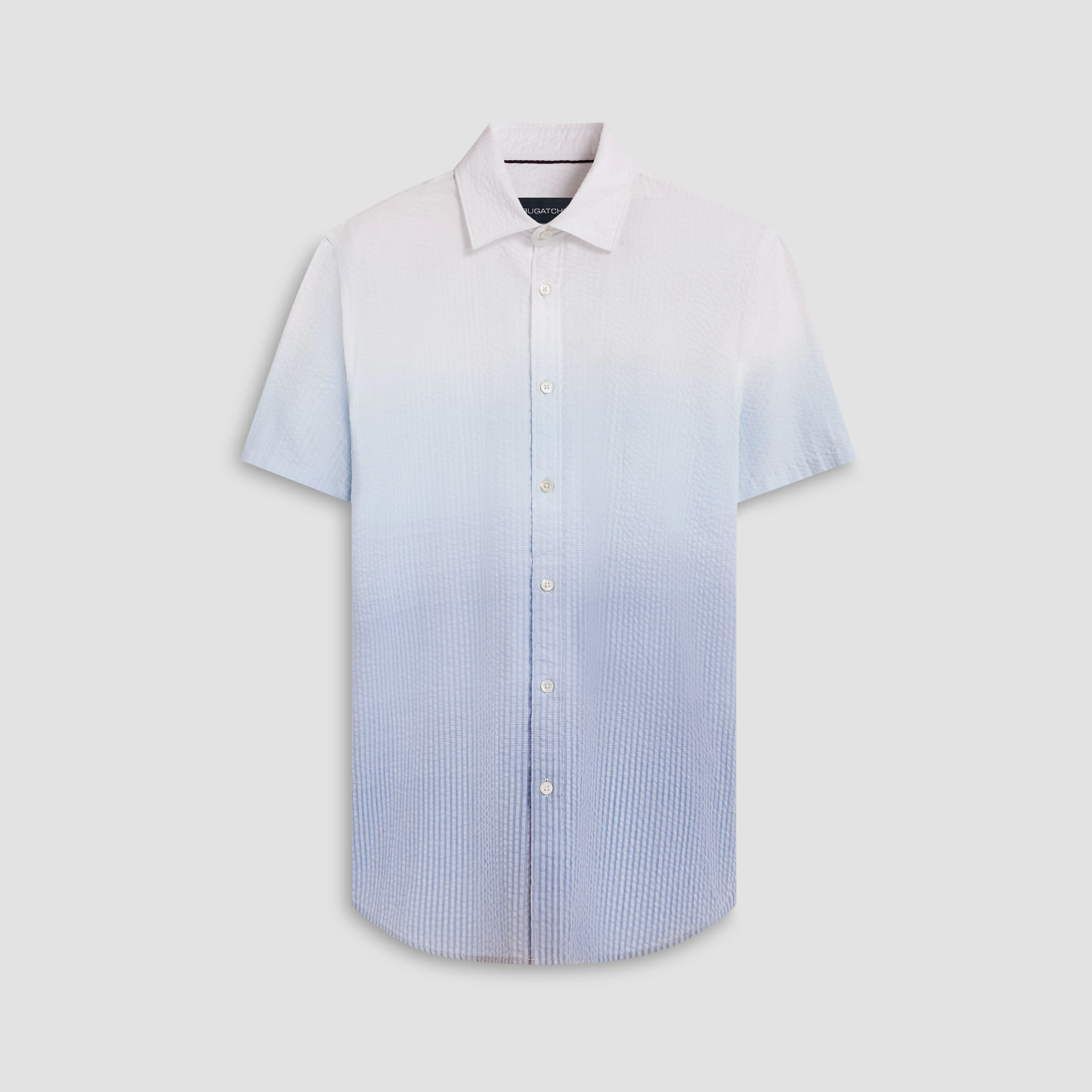 Orson Ombre Seersucker Short Sleeve Shirt sold by Bugatchi