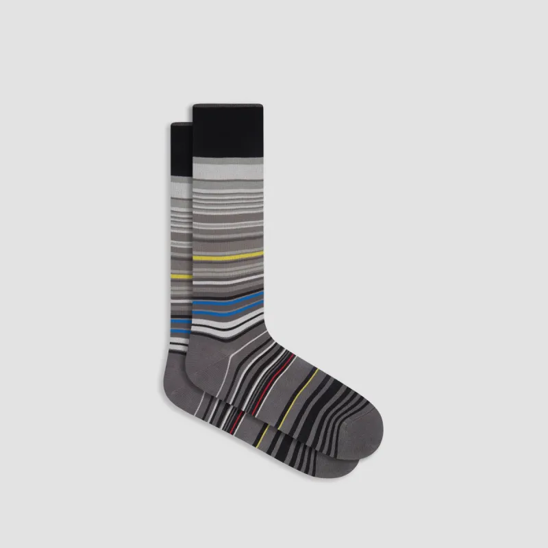Striped Mid-Calf Socks sold by Bugatchi