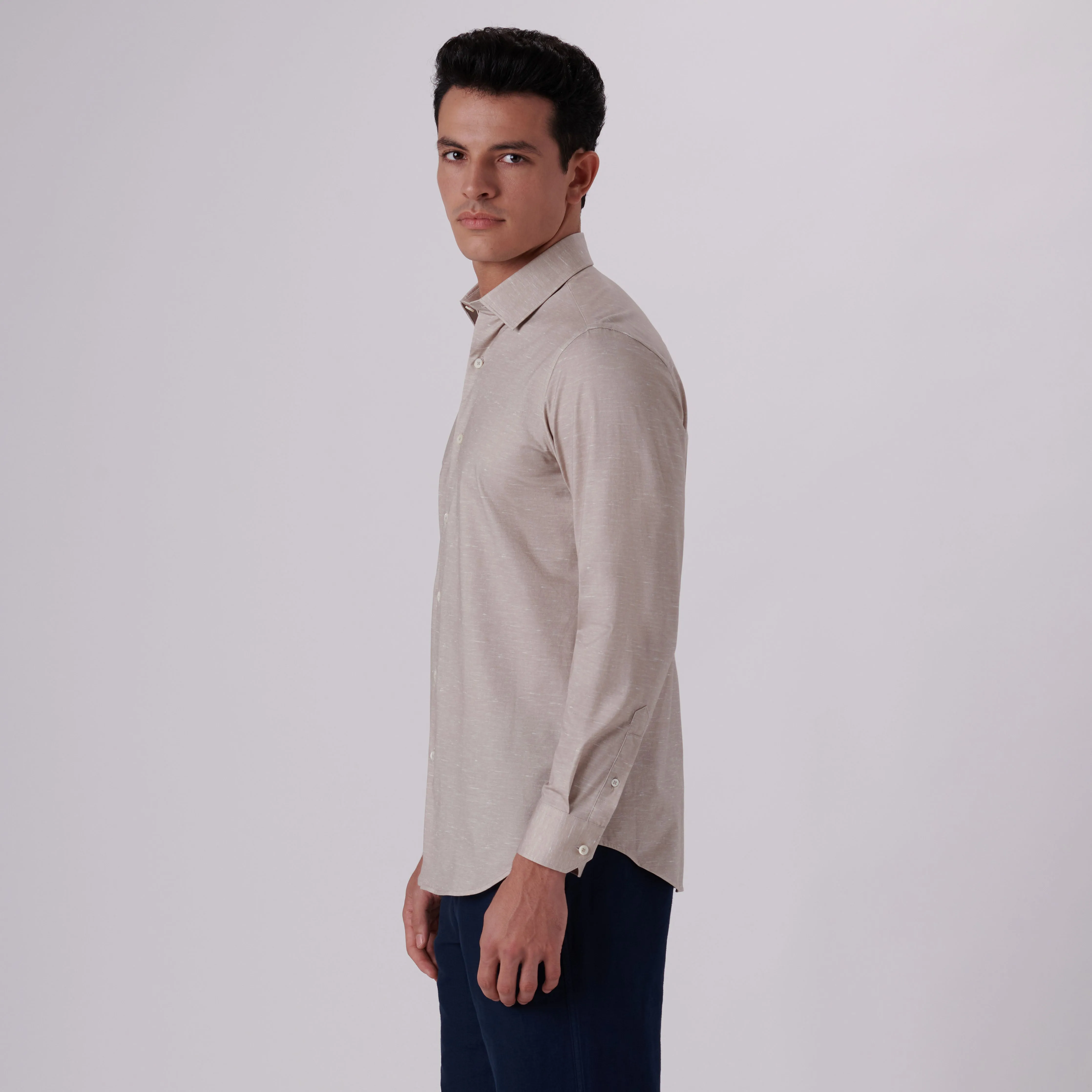 James Heather Print OoohCotton Shirt sold by Bugatchi product image thumbnail 3