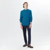 Crew Neck Cable Jacquard Sweater sold by Bugatchi