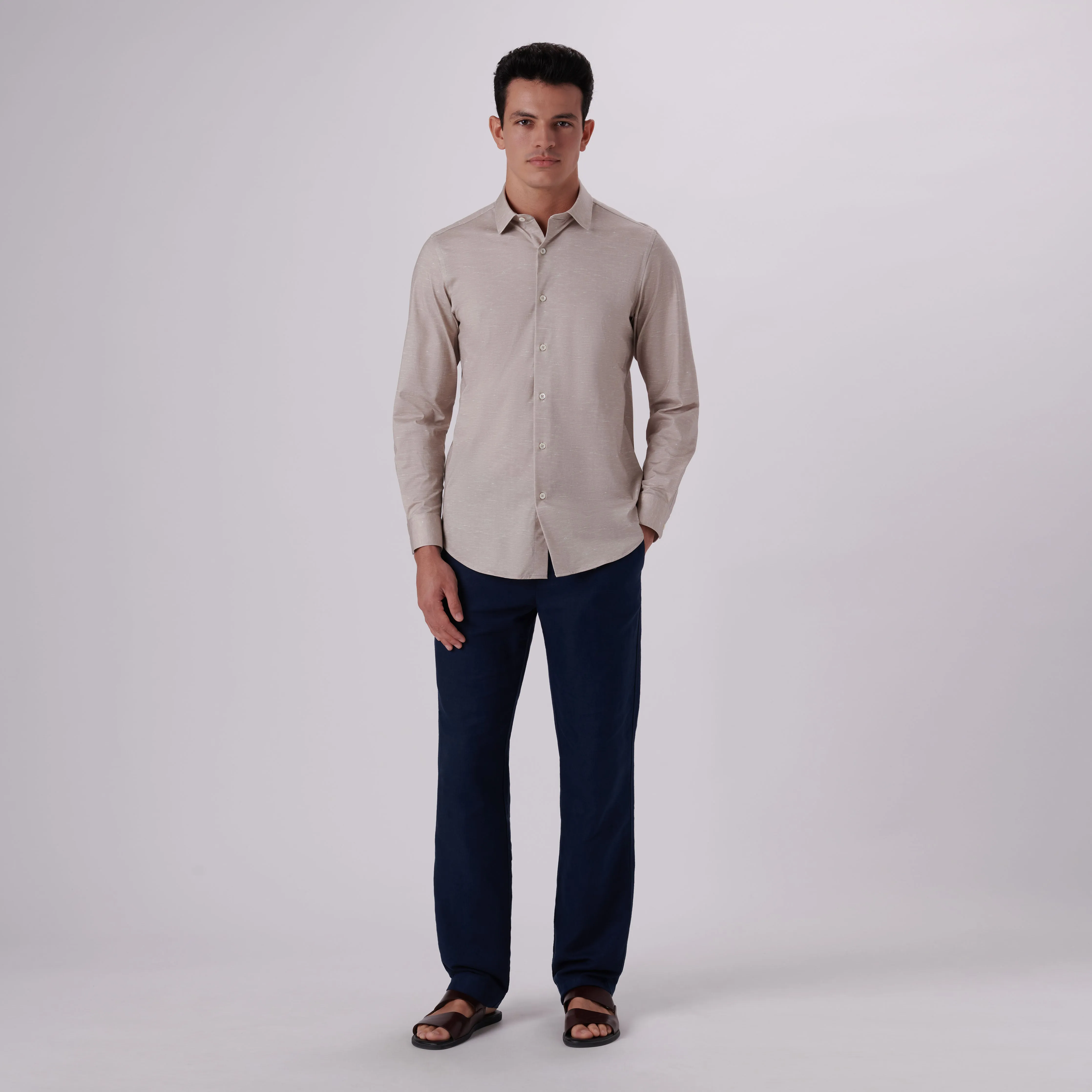 James Heather Print OoohCotton Shirt sold by Bugatchi product image thumbnail 5
