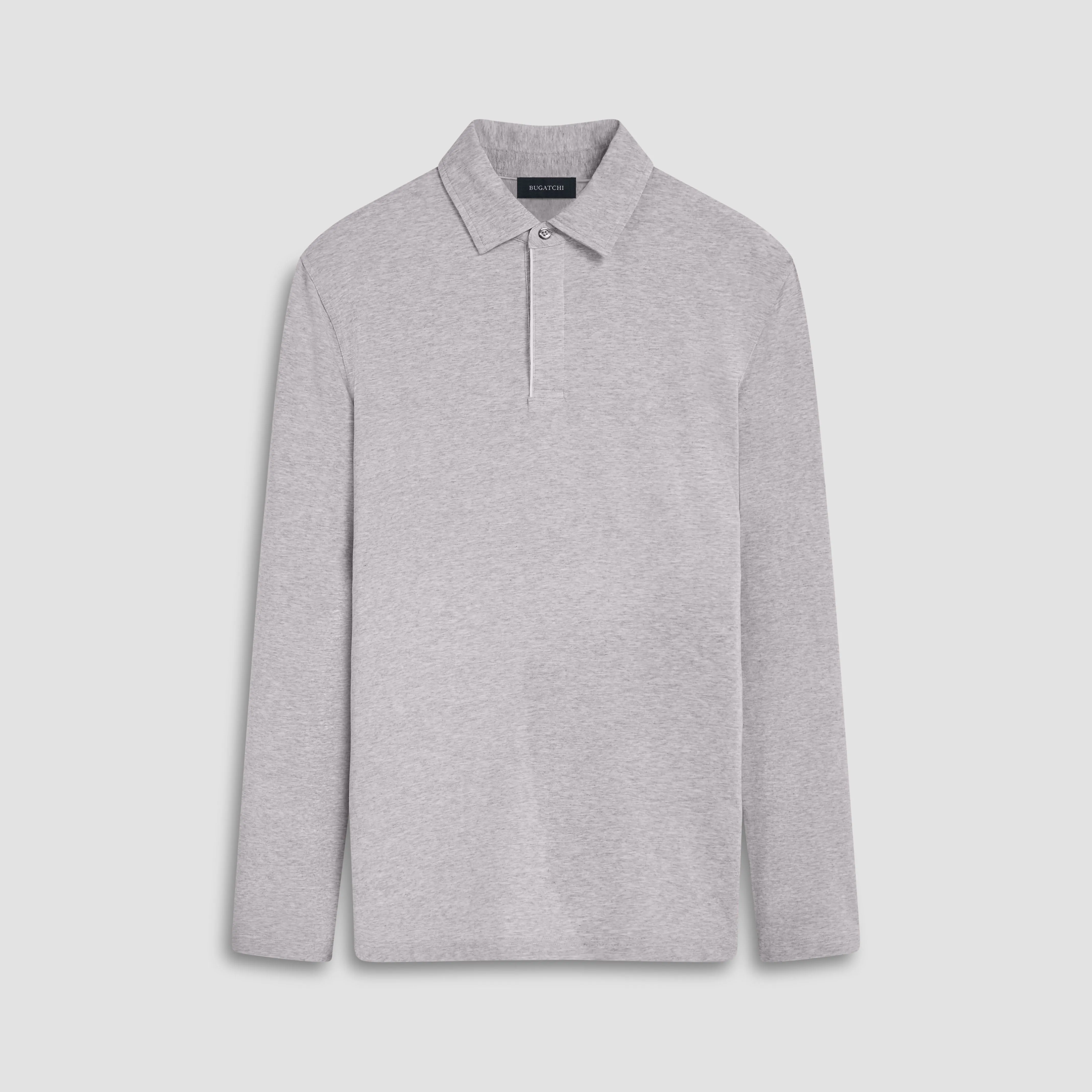 Long-sleeved Polo Shirt sold by Bugatchi