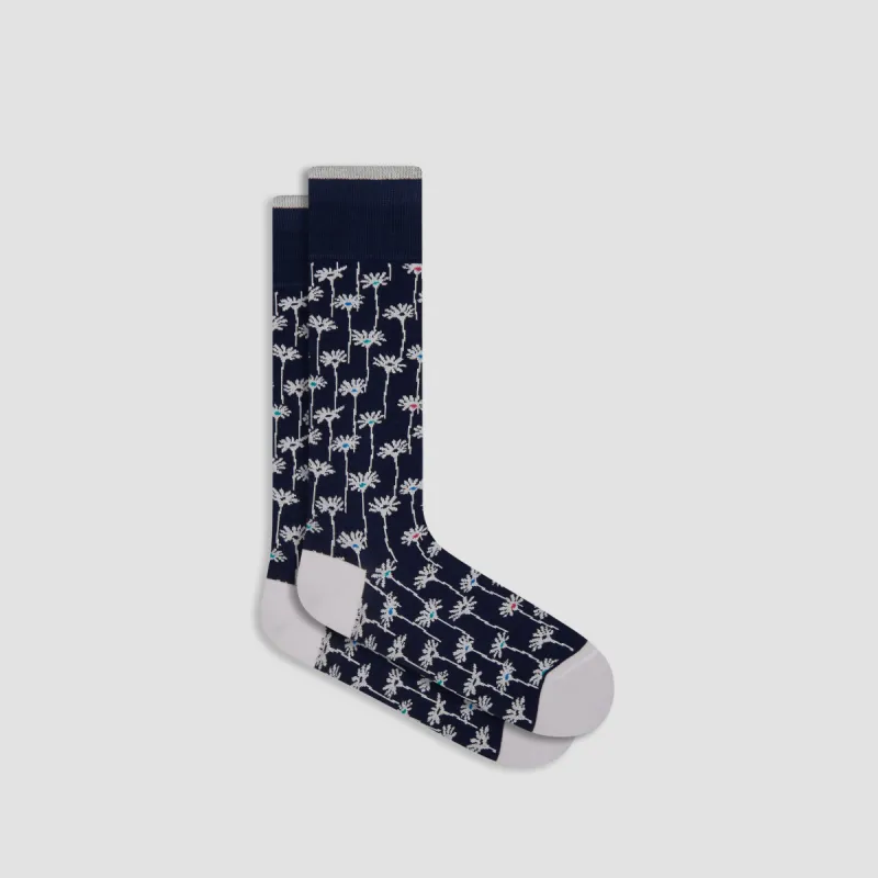 Floral Mid-Calf Socks sold by Bugatchi