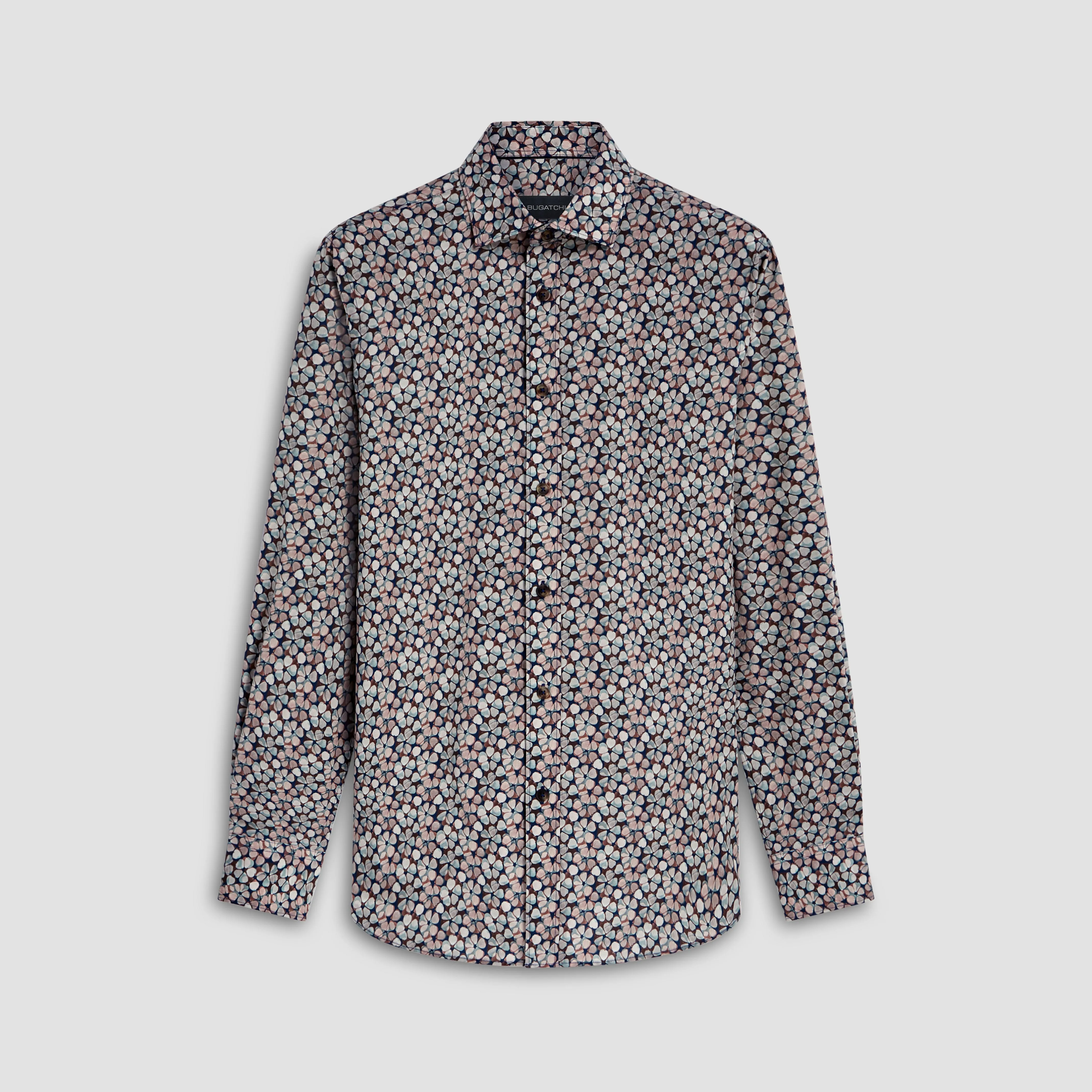Axel Abstract Print Shirt sold by Bugatchi
