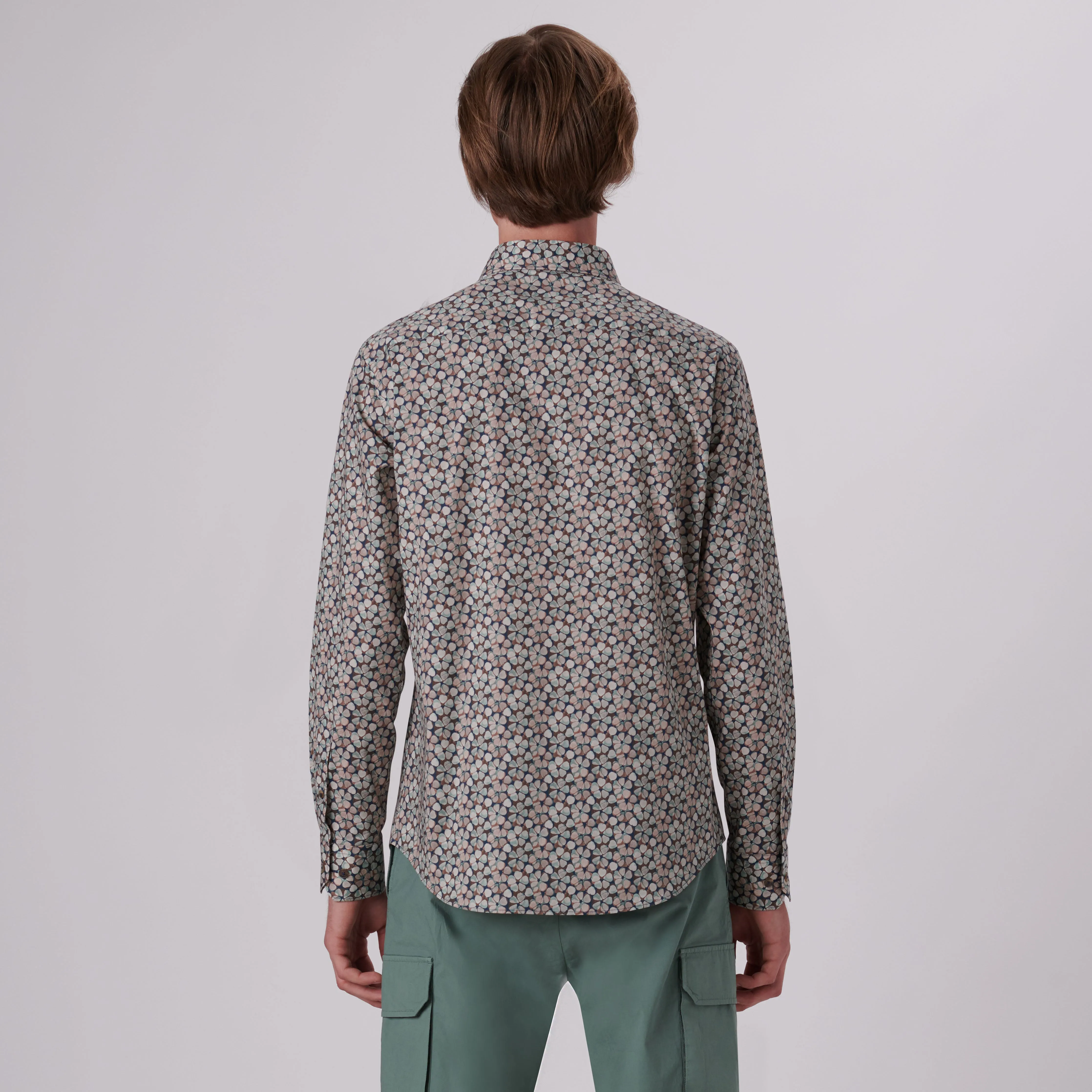 Axel Abstract Print Shirt sold by Bugatchi product image thumbnail 4