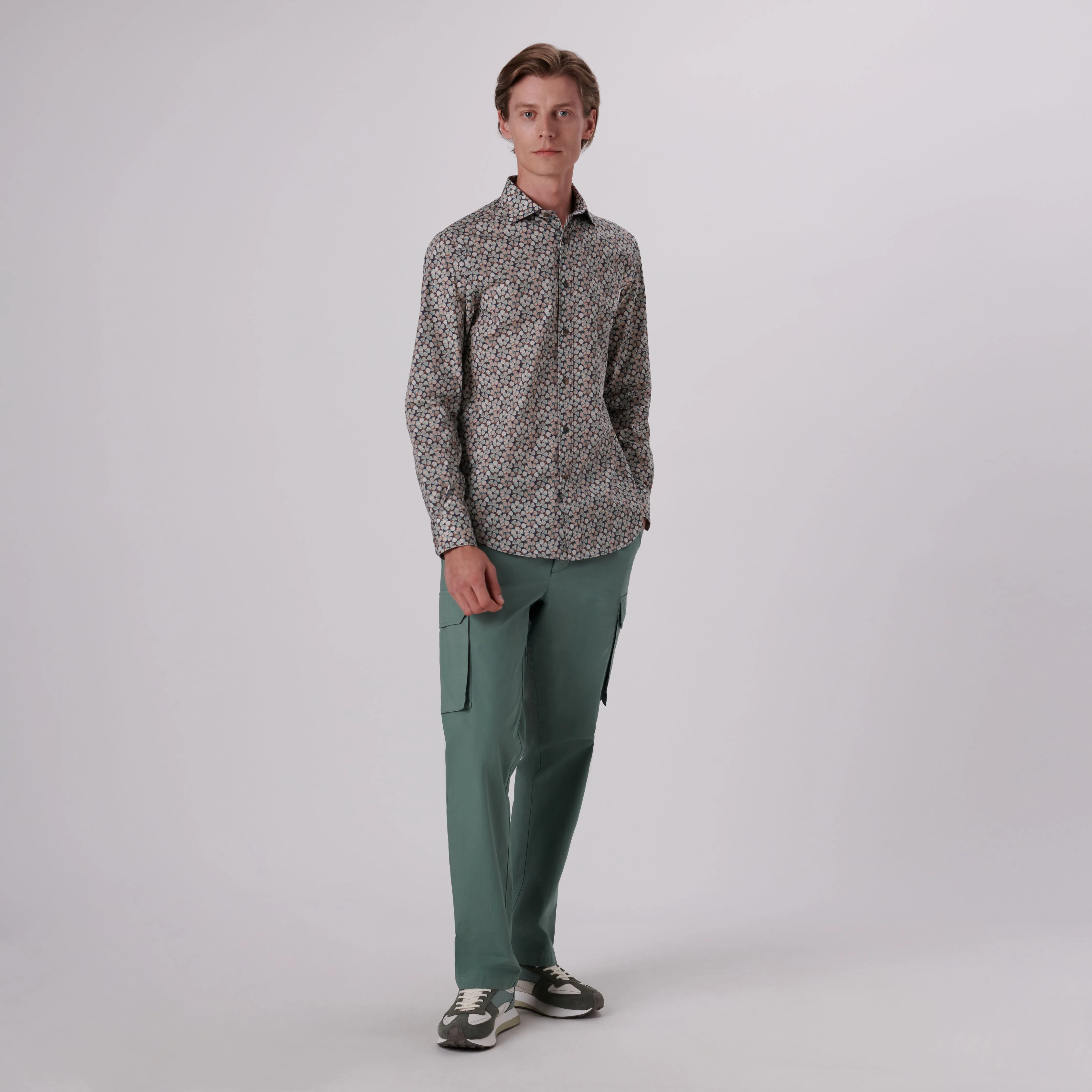 Axel Abstract Print Shirt sold by Bugatchi product image thumbnail 5