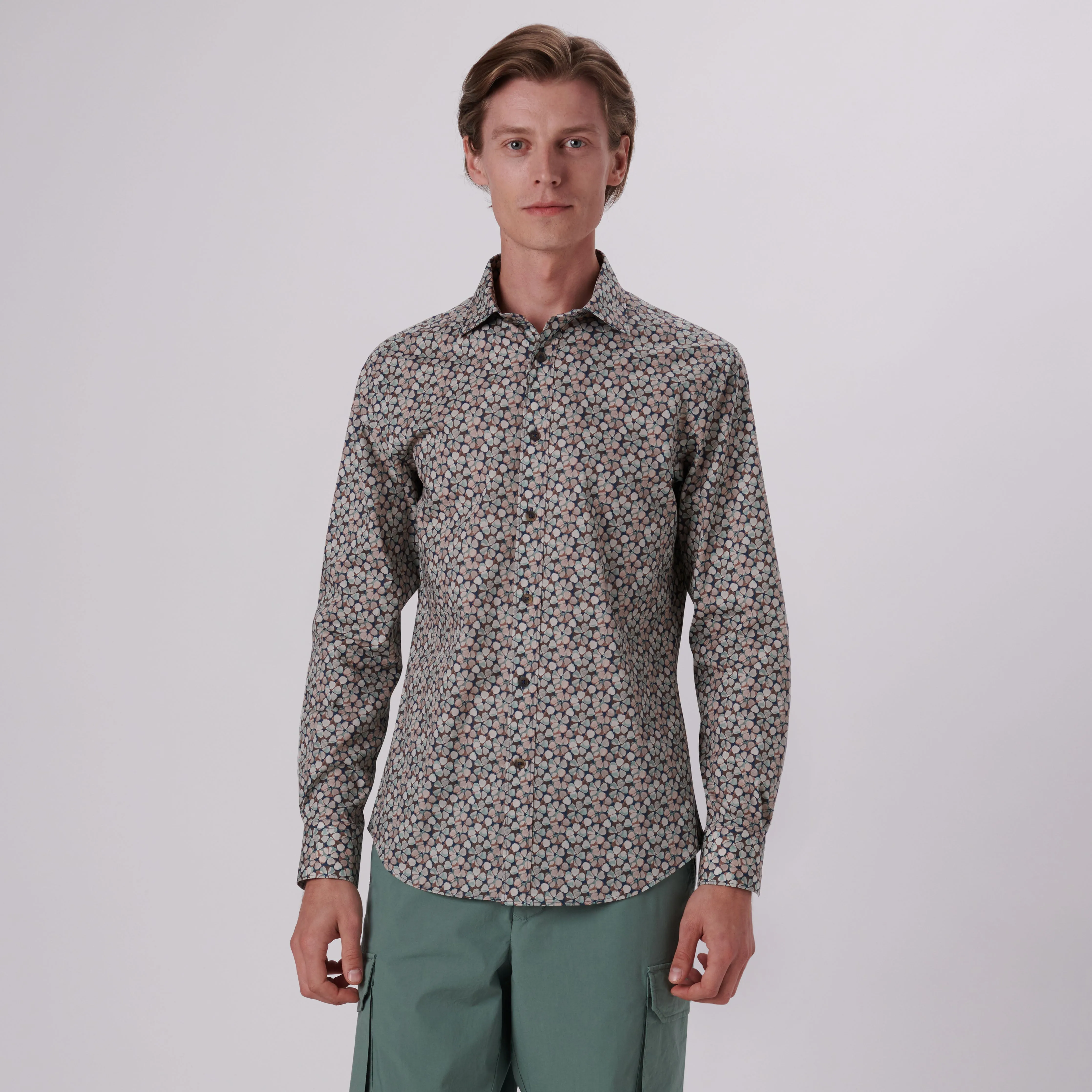 Axel Abstract Print Shirt sold by Bugatchi product image thumbnail 2