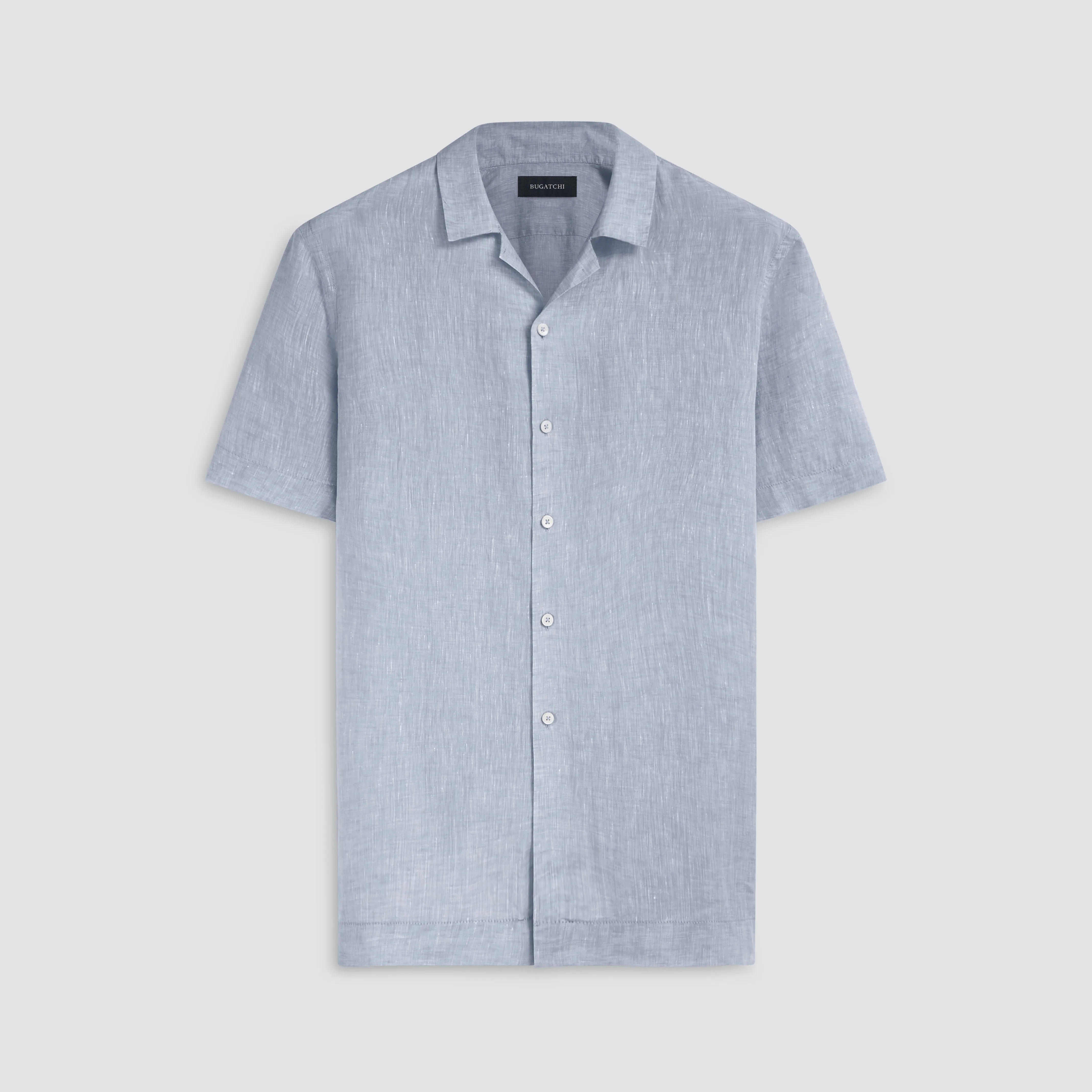 Jackson Solid Linen Camp Shirt sold by Bugatchi