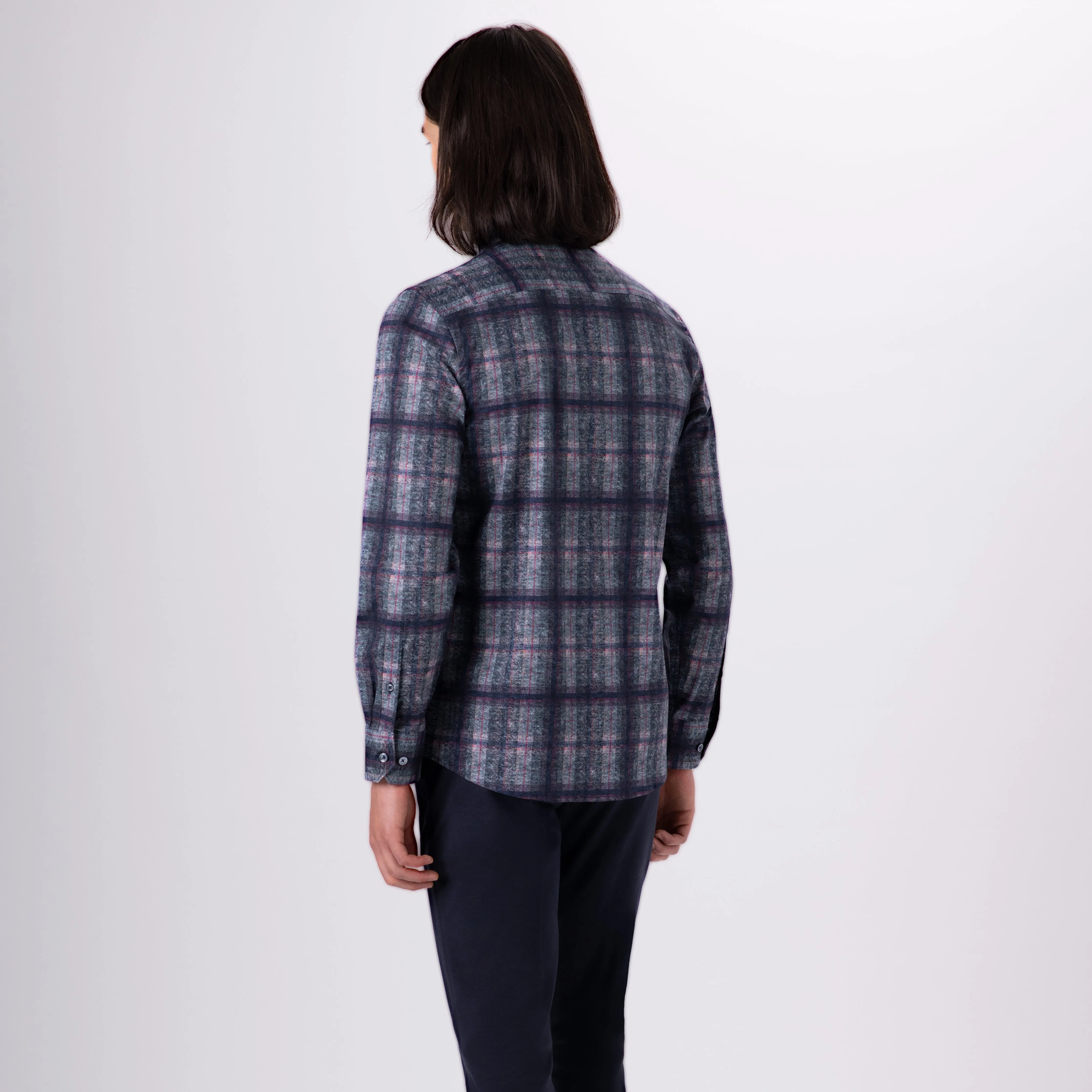 AXEL Plaid Check Shirt sold by Bugatchi product image thumbnail 4