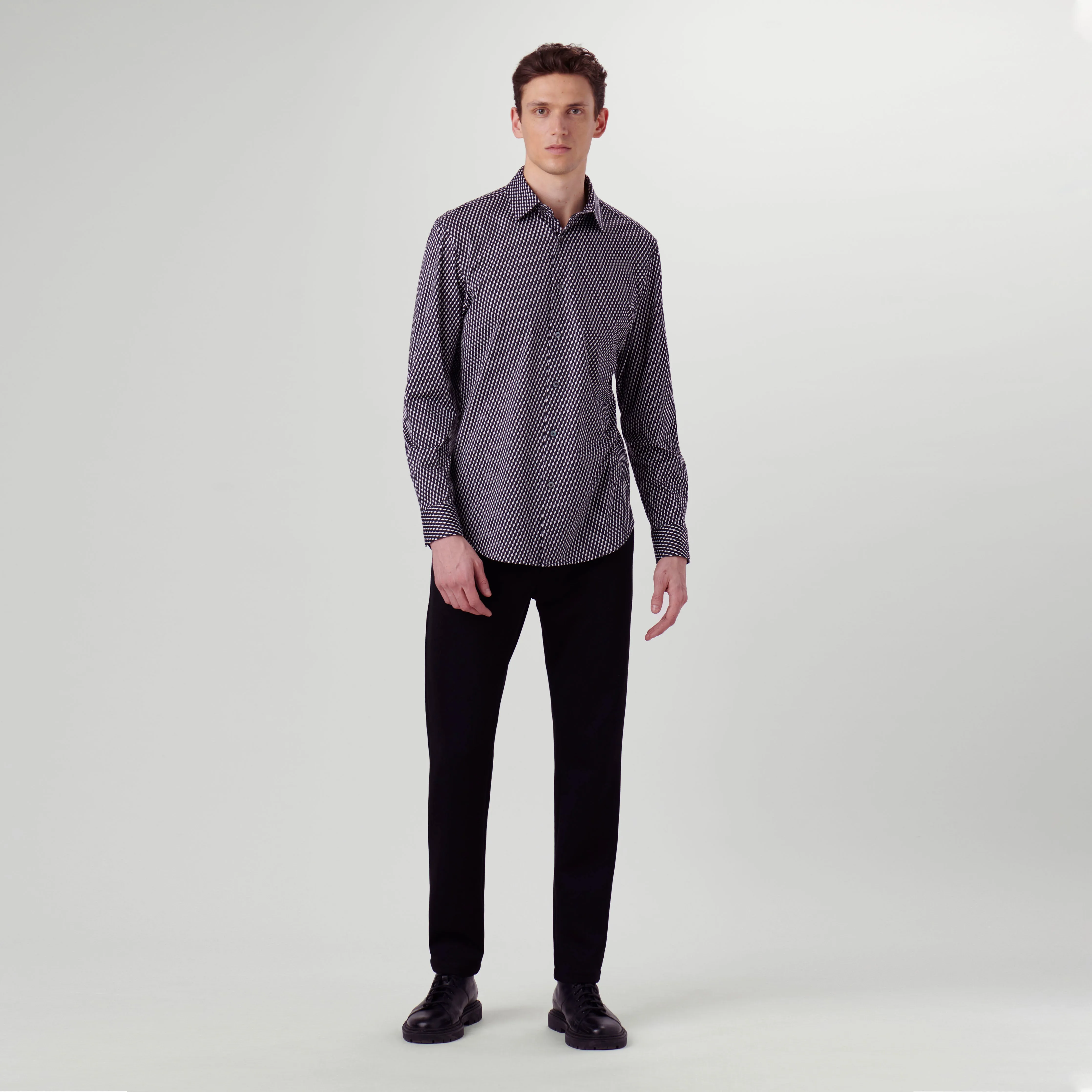 James Illusion Print OoohCotton Shirt sold by Bugatchi product image thumbnail 5