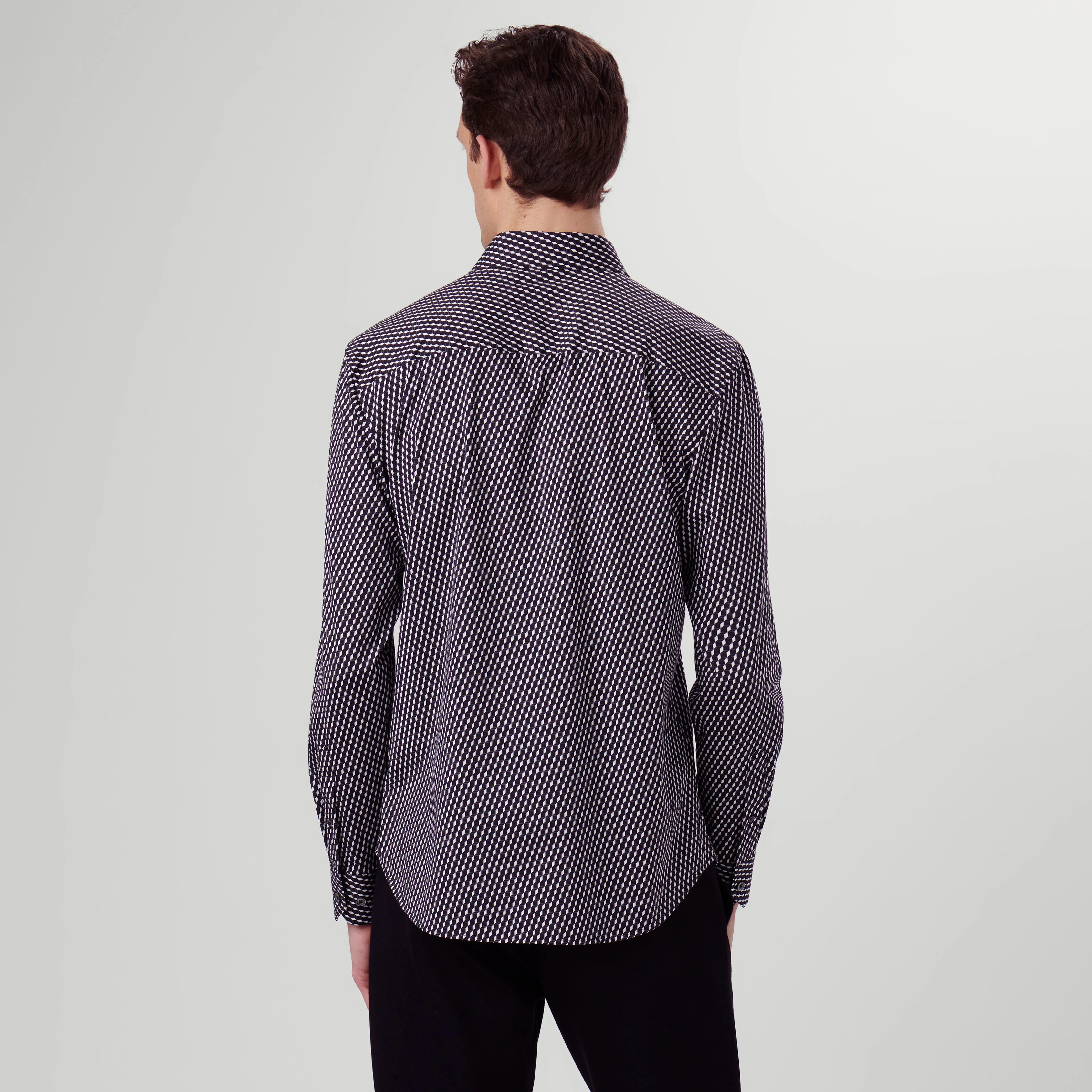 James Illusion Print OoohCotton Shirt sold by Bugatchi product image thumbnail 4