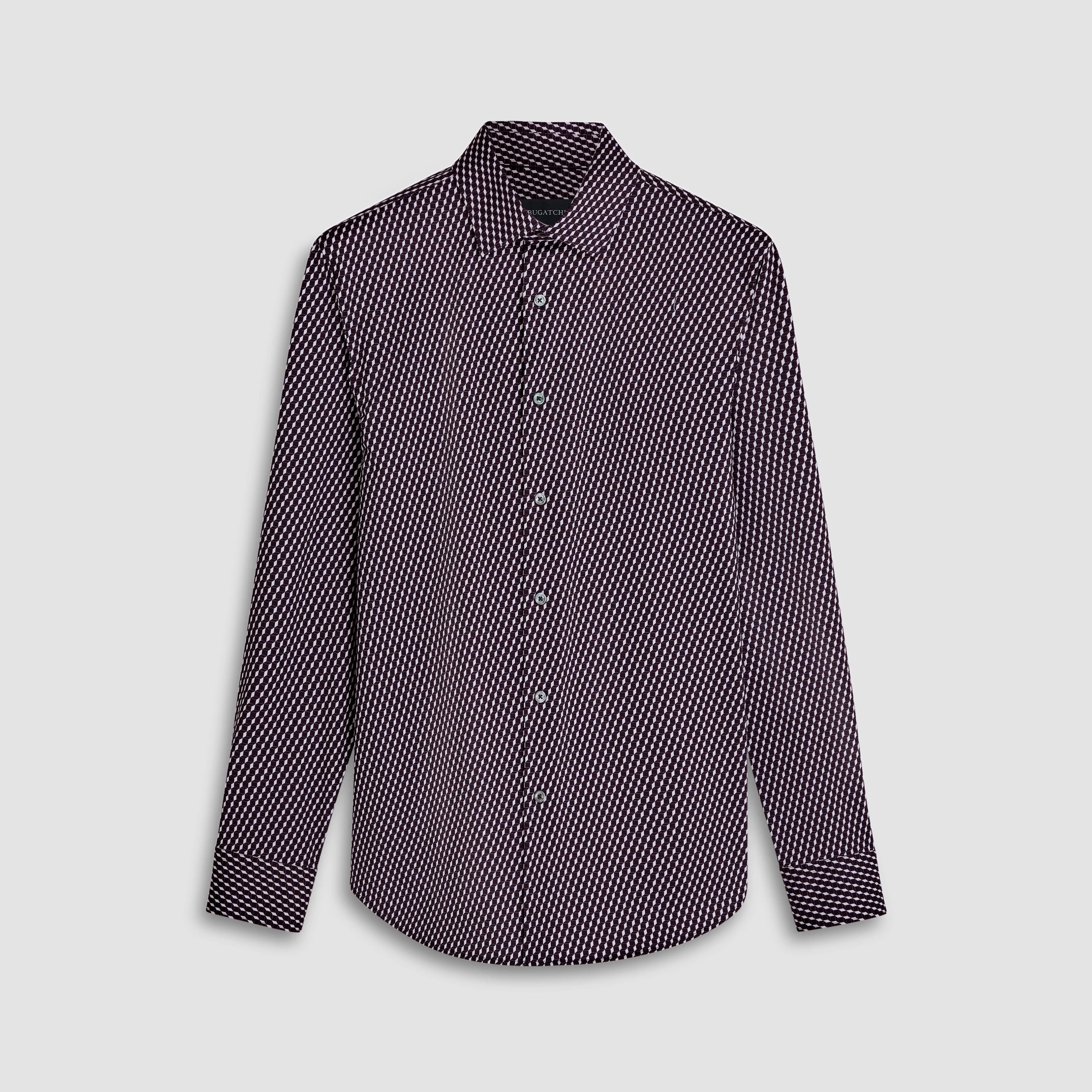 James Illusion Print OoohCotton Shirt sold by Bugatchi