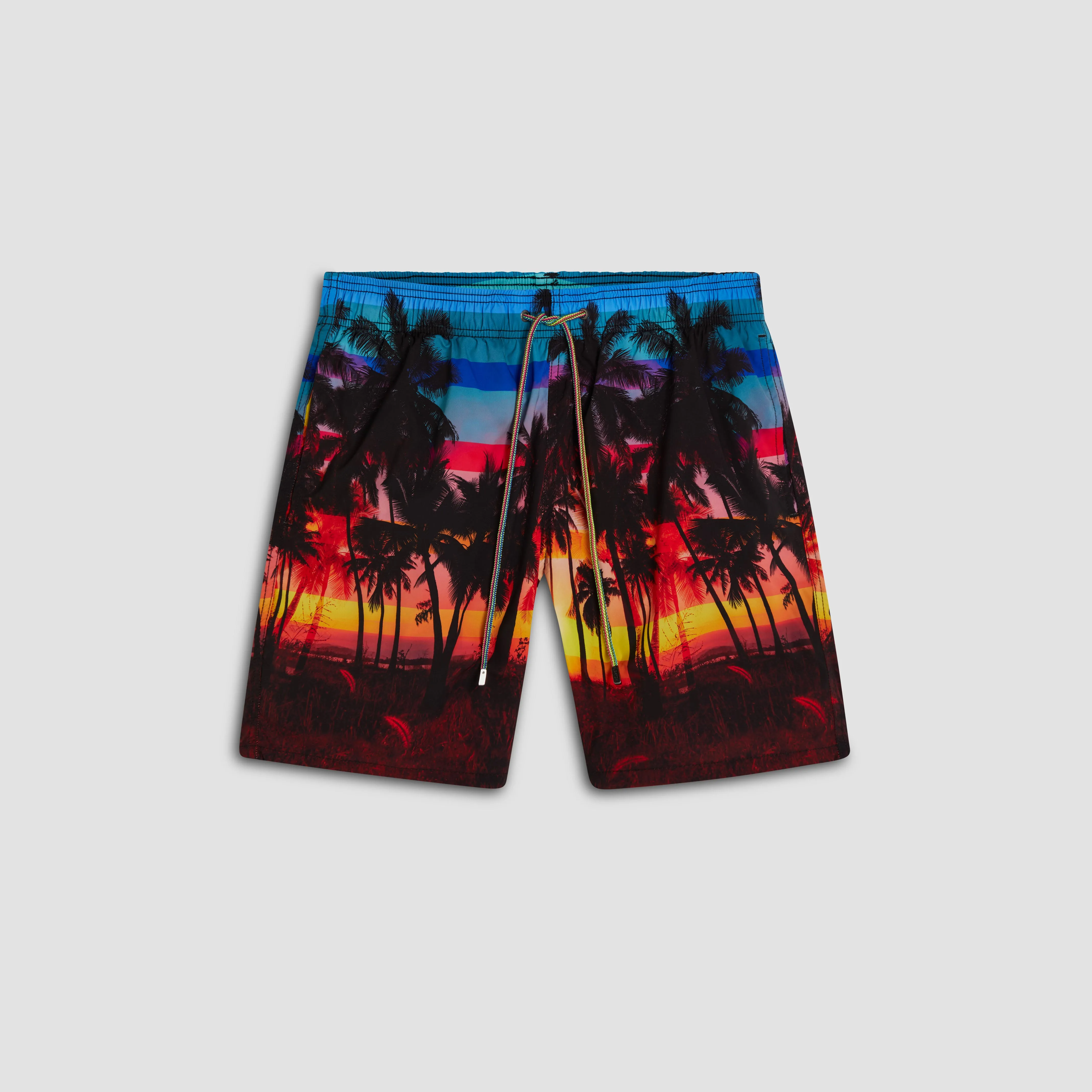 Cosmo Tropical Sunset Swim Trunks sold by Bugatchi