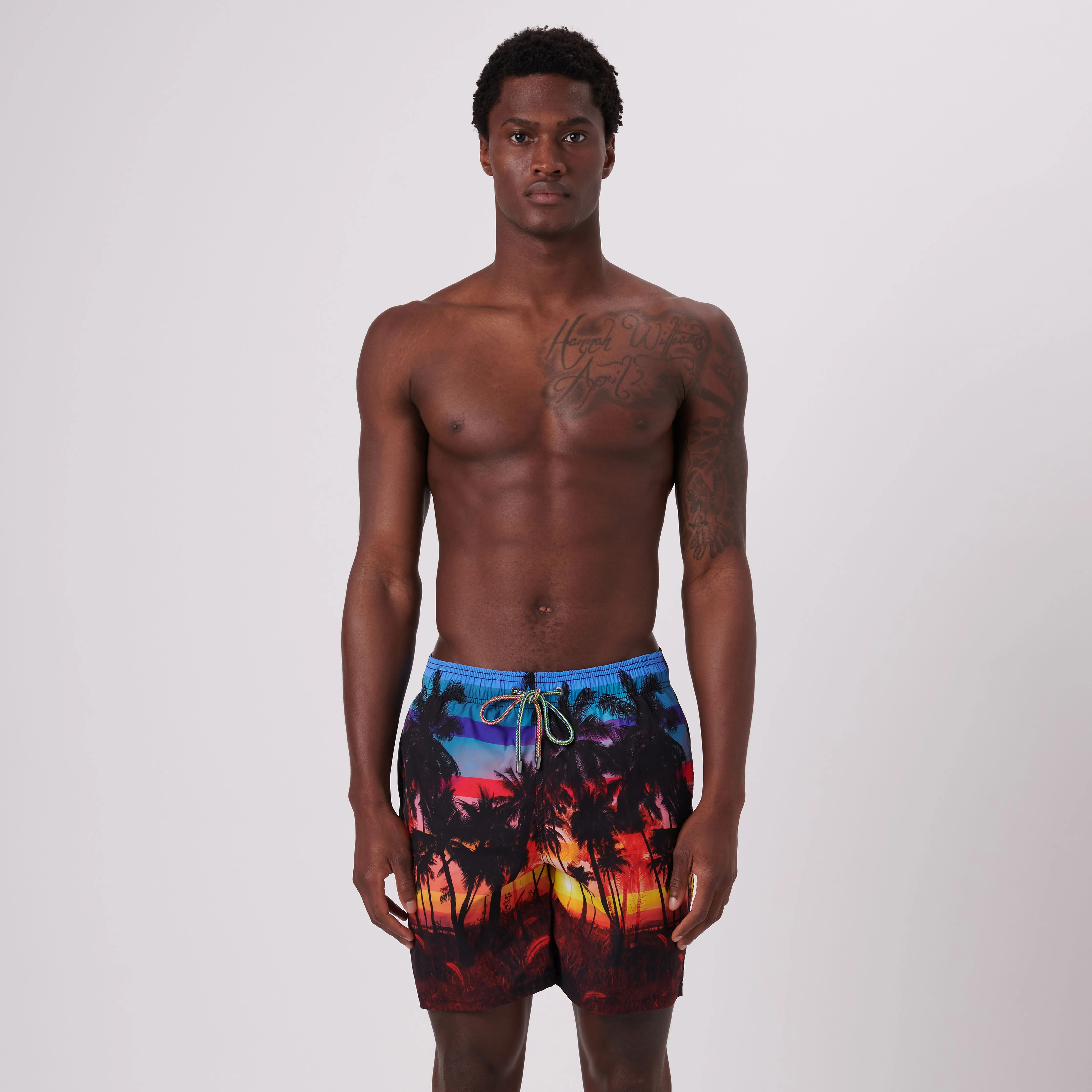Cosmo Tropical Sunset Swim Trunks sold by Bugatchi product image thumbnail 3