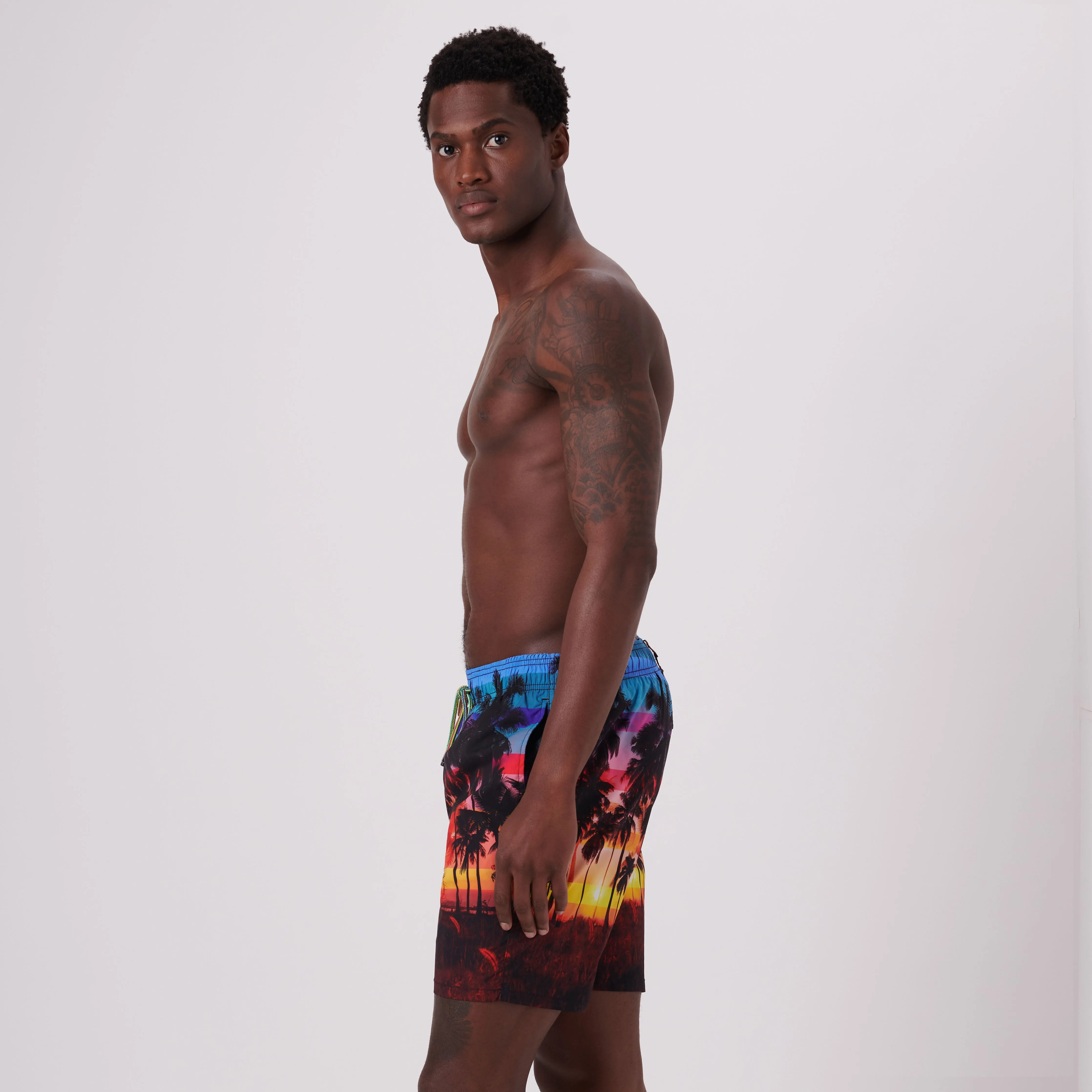 Cosmo Tropical Sunset Swim Trunks sold by Bugatchi product image thumbnail 4
