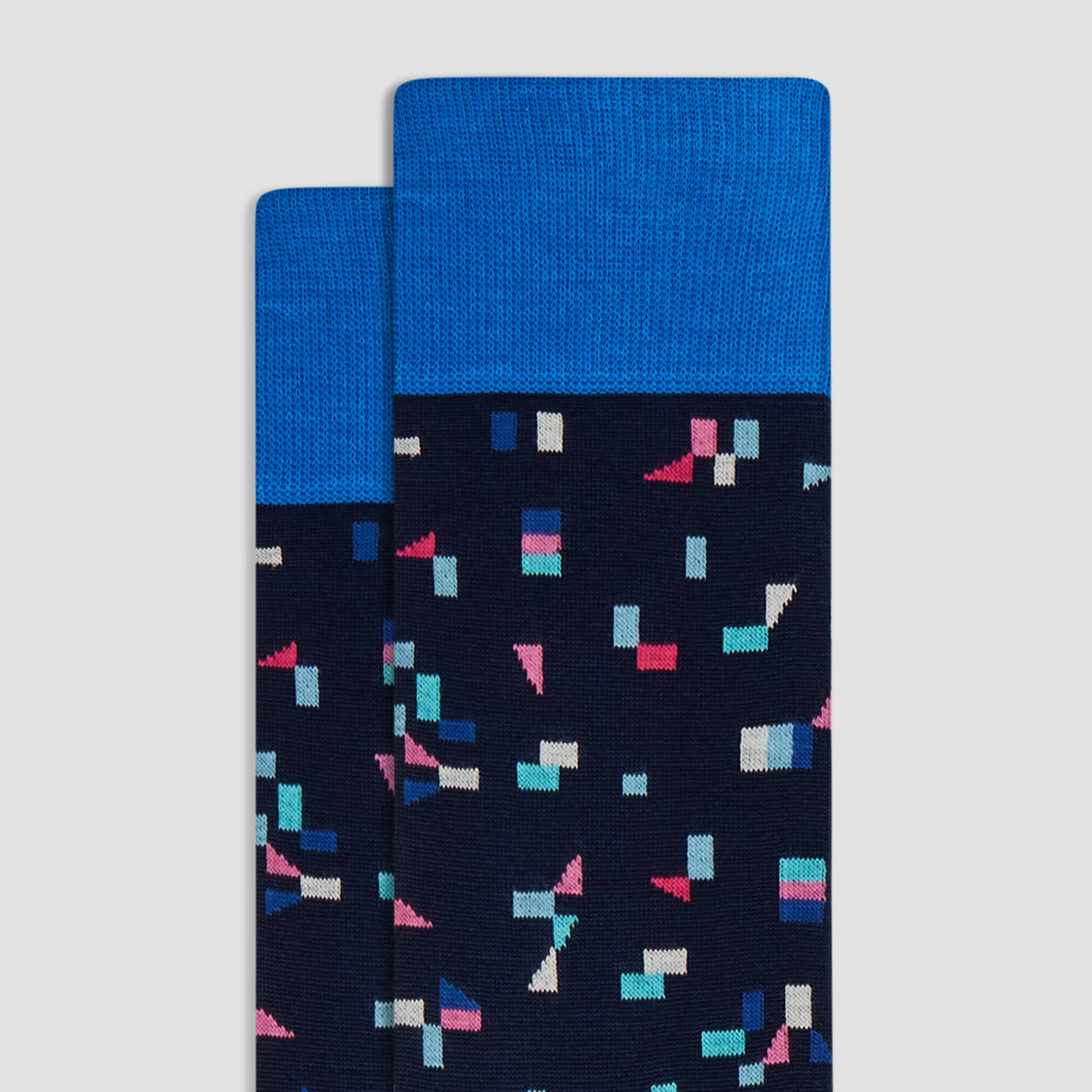 Geometric Mid-Calf Socks sold by Bugatchi product image thumbnail 2