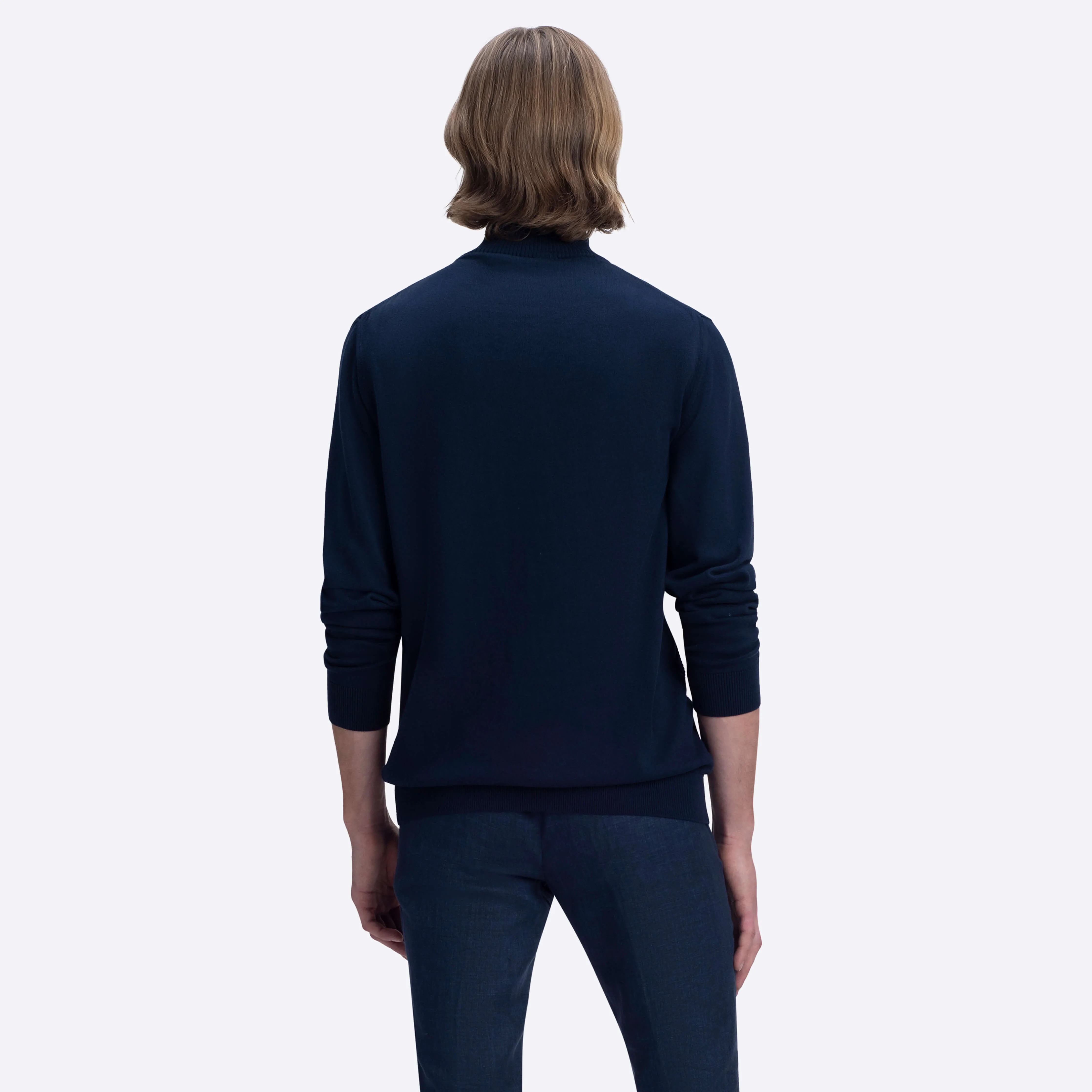 Honeycomb Mock Neck Sweater sold by Bugatchi product image thumbnail 4