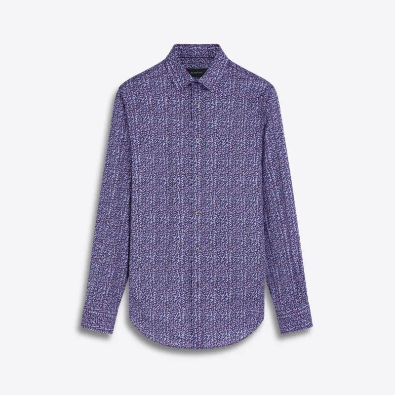 JULIAN Leaf Print Shirt sold by Bugatchi