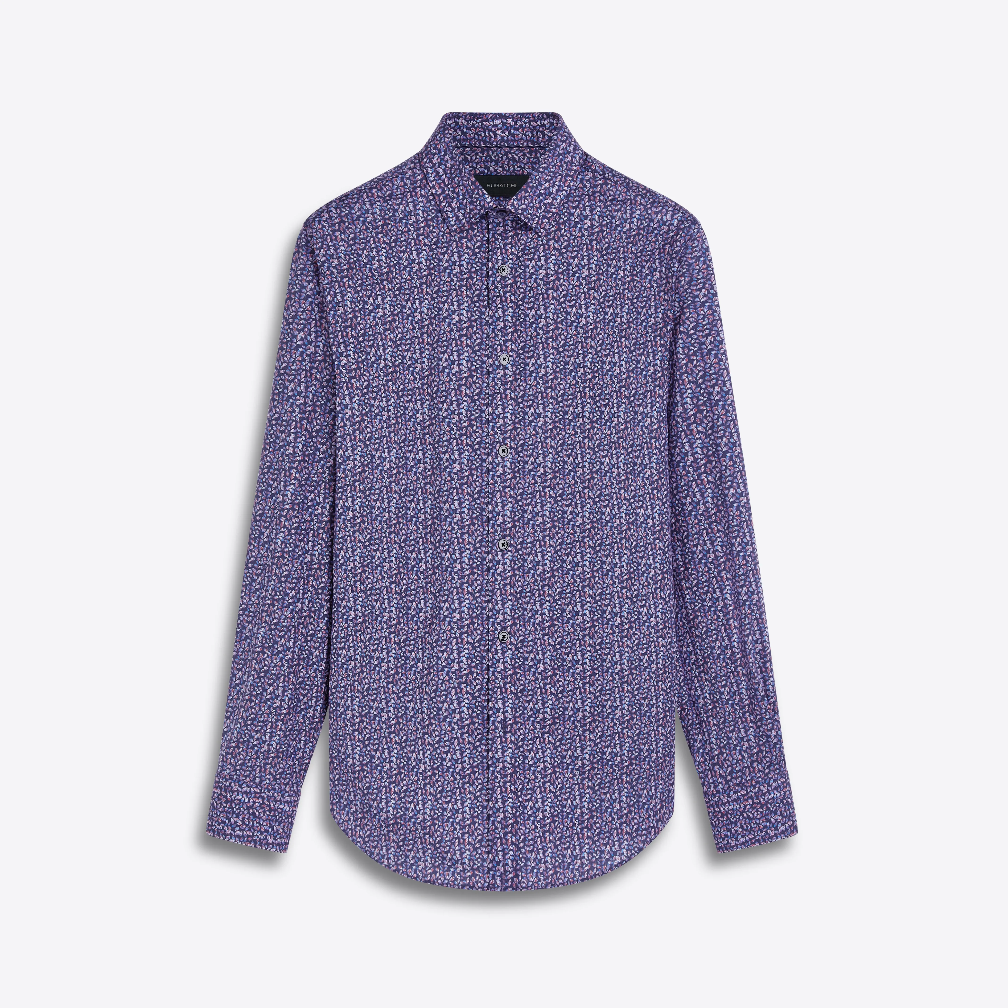 JULIAN Leaf Print Shirt sold by Bugatchi