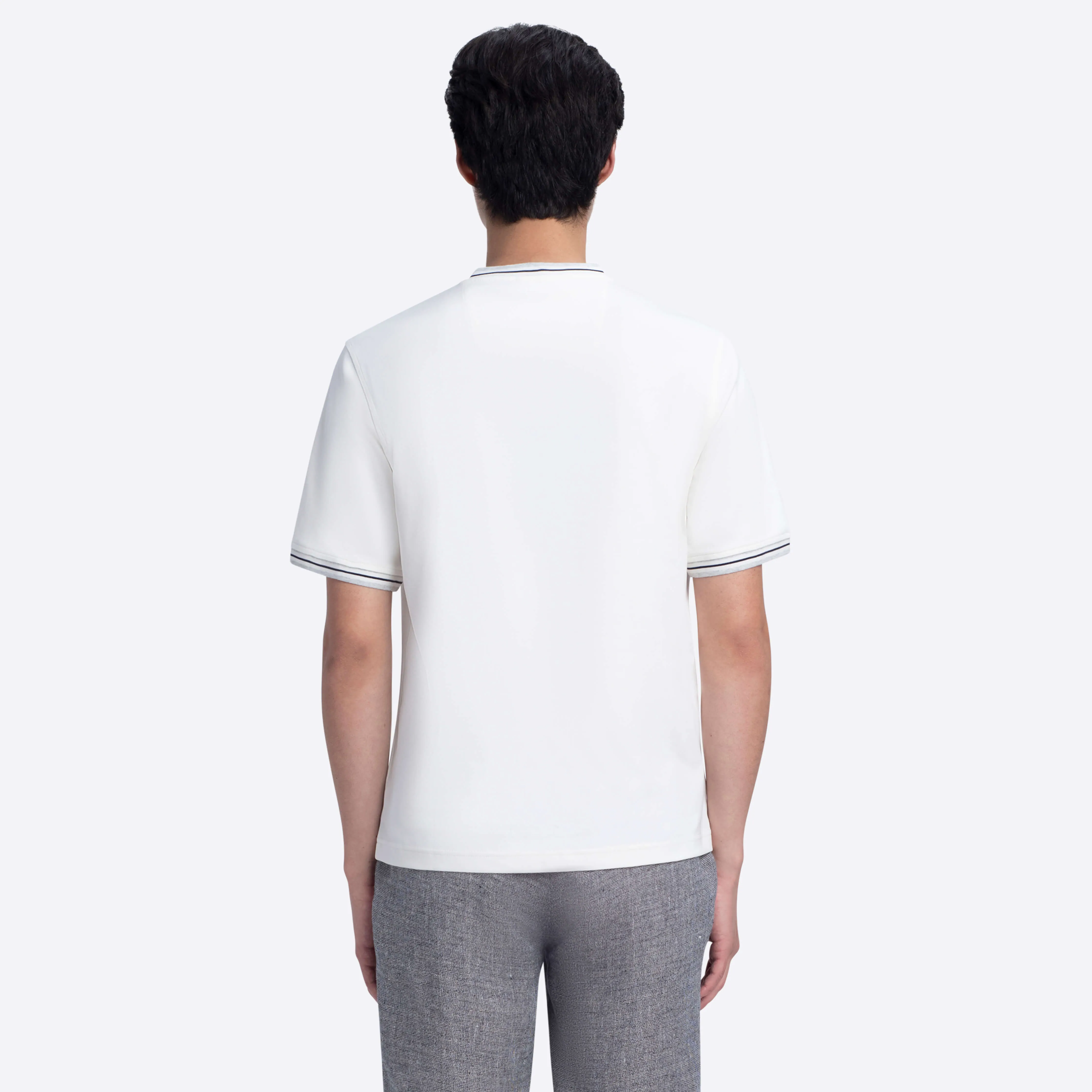 Short Sleeve V-Neck Shirt sold by Bugatchi product image thumbnail 4