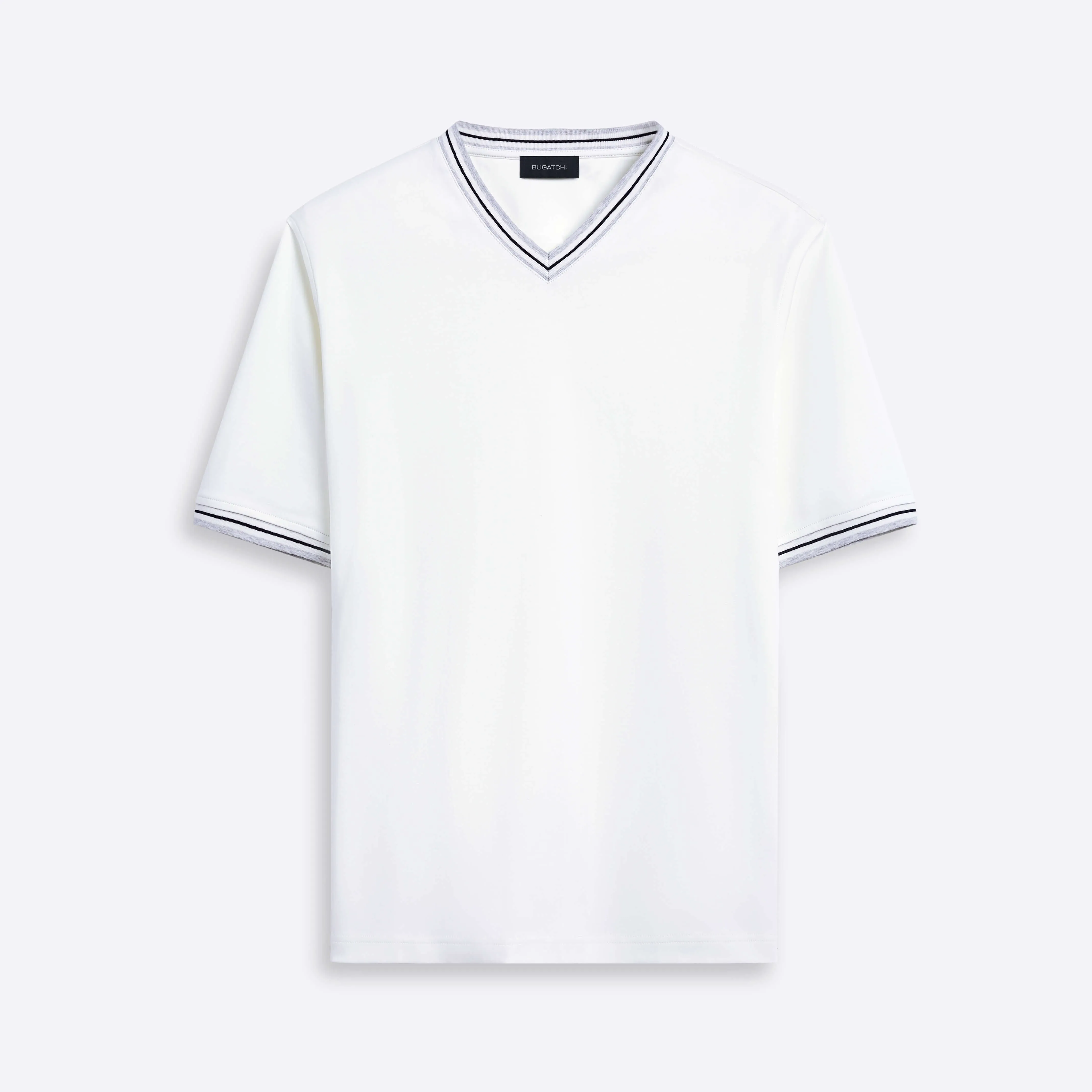 Short Sleeve V-Neck Shirt sold by Bugatchi