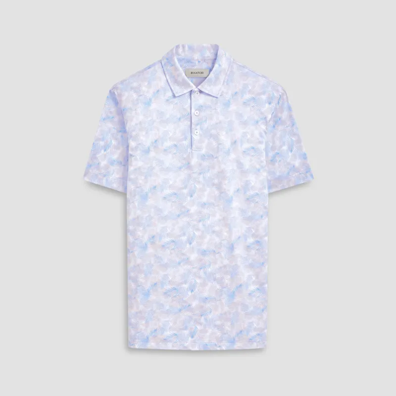 Victor Leaf Print OoohCotton Polo sold by Bugatchi