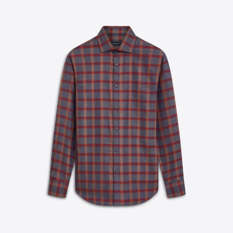 AXEL Windowpane Check Shirt sold by Bugatchi