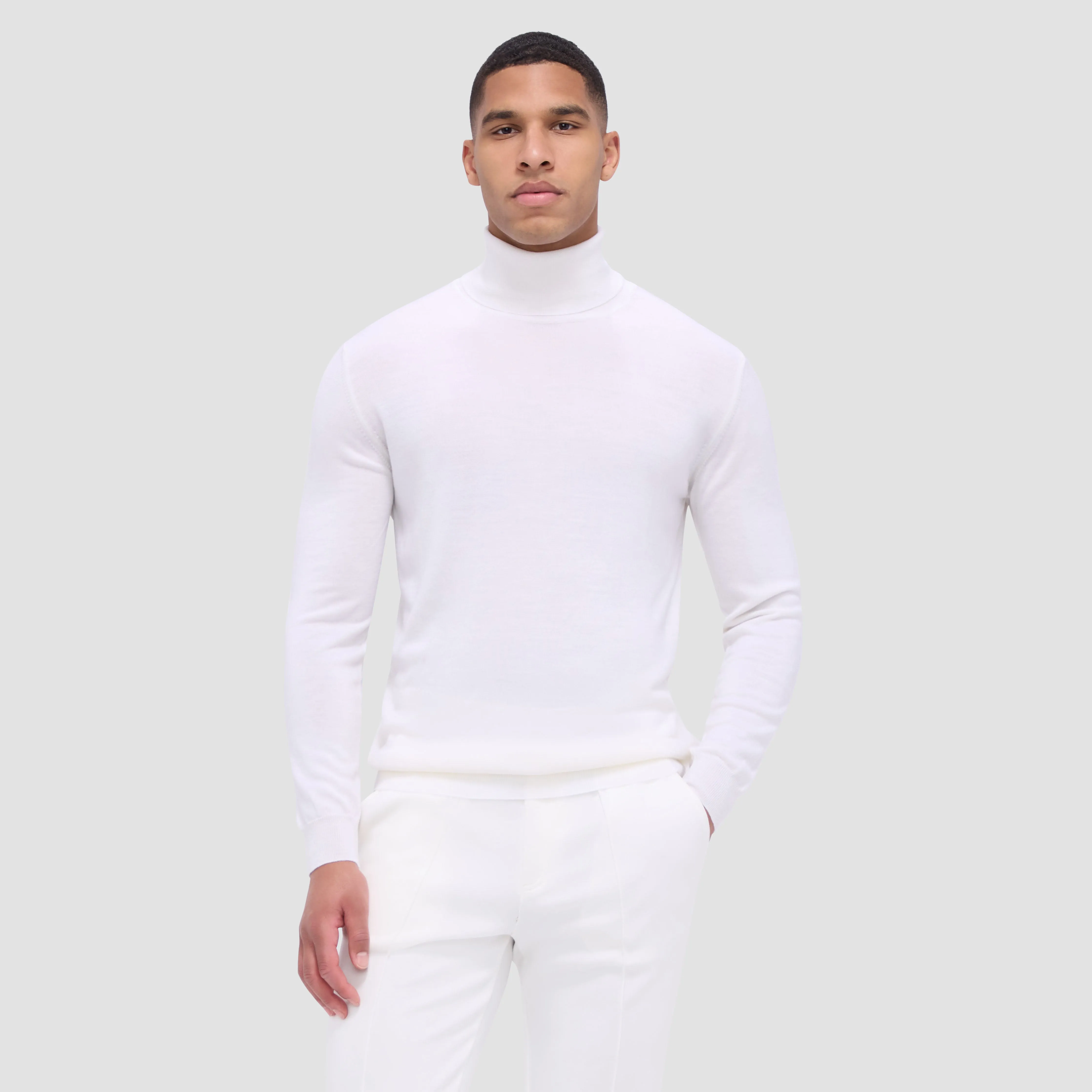 Sawyer Turtleneck Super Merino Sweater sold by Bugatchi product image thumbnail 2