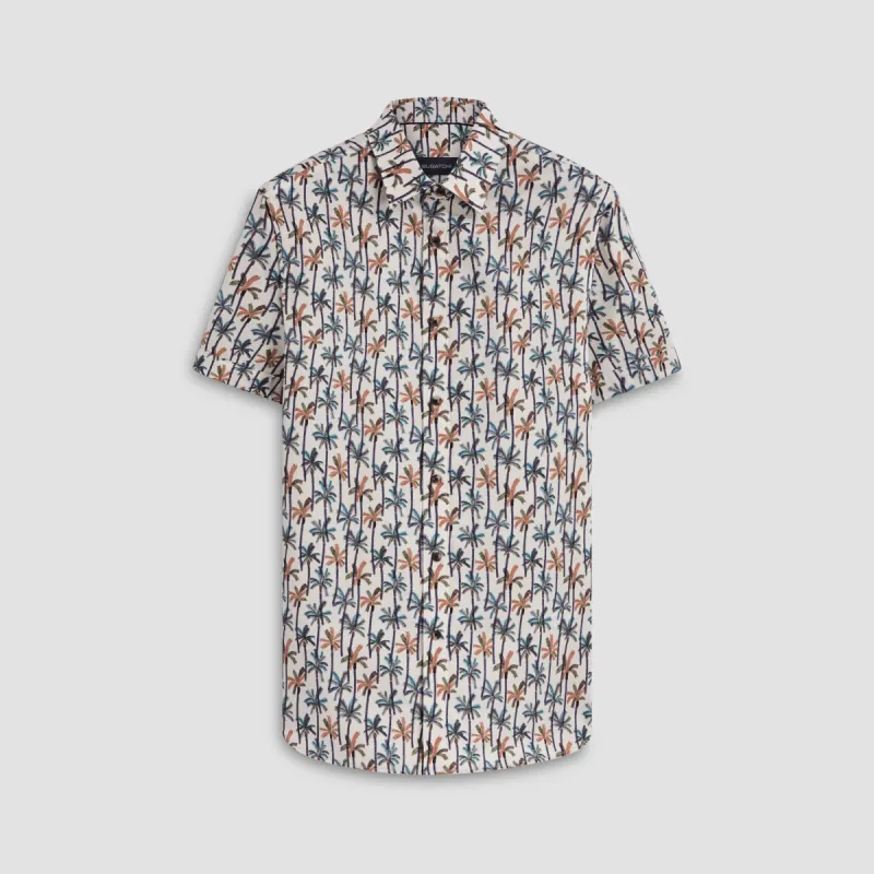 Orson Palm Tree Print Short Sleeve Shirt sold by Bugatchi