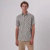 Orson Palm Tree Print Short Sleeve Shirt sold by Bugatchi
